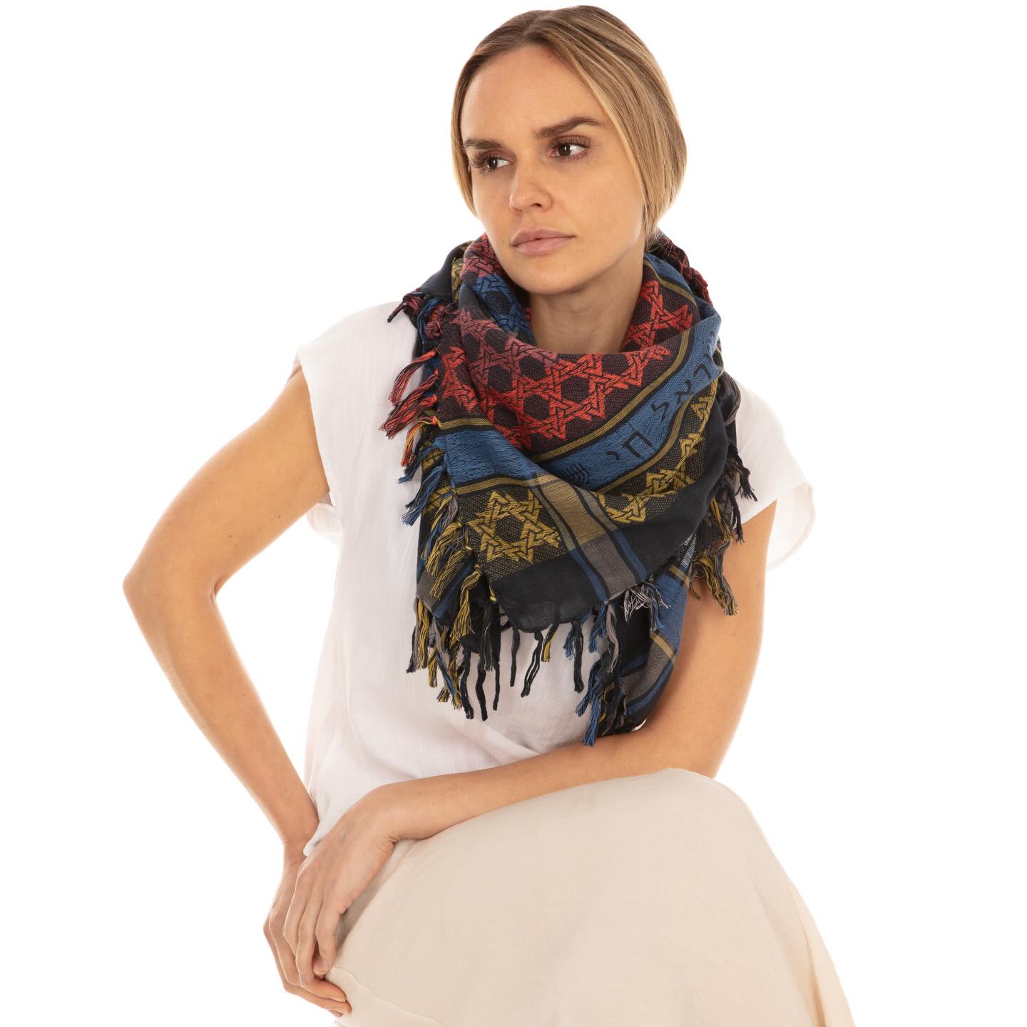 Multi Midnight Blue @semitictribes.com #sudra #jewish #jewishfashion #scarf #brooklyn #newyorker #israel