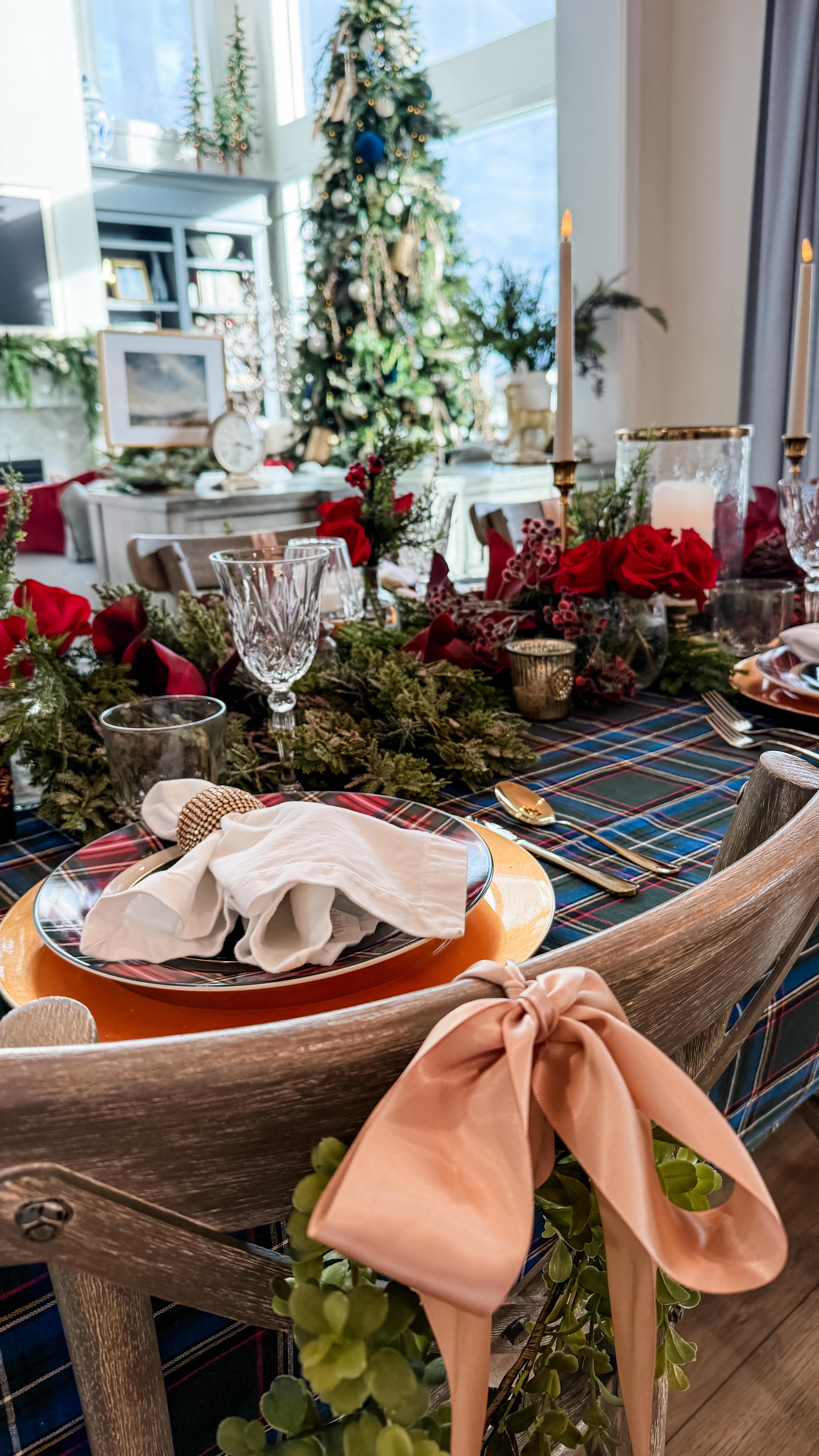 There’s something about the start of the holiday season that invites a little magic into our homes. I hosted a Ralph-Lauren–inspired lunch for a few friends, layering rich textures, classic tartans, and warm shades of red and gold.
The mix felt timeless and festive—like the kind of gathering that slows you down and reminds you why this season matters.
If you’ve been waiting for a sign to gather your people… this is it. Host the luncheon. Set the table. Create a moment. #christmasdecor #christmastablescape #holiday #holidayhome #holidayentertaining