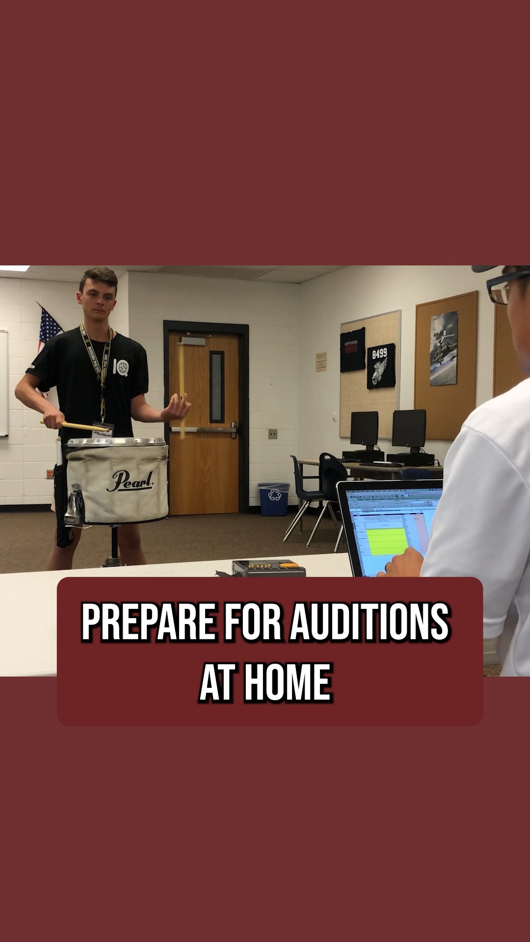 One shot. One audition. Make it count.
Audition nerves hit different when you only get one rep to prove yourself. Every mistake feels magnified. Every detail matters.
That's why your camera is your secret weapon. Recording yourself at home recreates that same pressure—the same hyperawareness you'll feel on audition day. You can't replicate the stakes, but you can prepare for them.
Stop avoiding the nerves. Start training through them.
Hit record. Aim for perfection on take one. That's how champions prepare.
🎥 Ready to level up your audition prep? Start filming today.
#drumsmart #iq #percussioniq #snare #quad #percussionist #wgi #dci #indoordrumline #drumline #drum #drumcorps #music #marchingarts #drummunity #marchingpercussion #marching #snaredrum #tenordrums #marchingsnare #bandsofamerica #percussioneducation