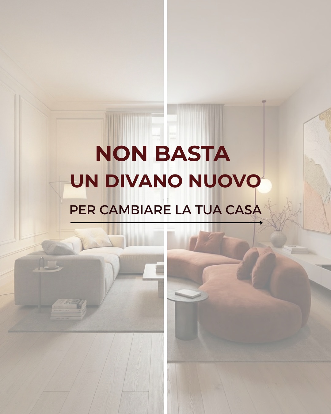 Non è il divano nuovo che trasforma una casa.
👉 È il progetto che tiene insieme luce, materiali, proporzioni e atmosfera.
Il punto è proprio questo:
📌 Spesso gli interni “non funzionano” non perché manchi un arredo,
ma perché manca una visione.
Quando progetto un ambiente:
— definisco una palette coerente
— scelgo materiali che dialogano tra loro
— lavoro su volumi, luci e proporzioni
— costruisco un’atmosfera che ti appartiene
È così che uno spazio anonimo diventa il tuo spazio.✨
🎯 Vuoi una casa che ti rappresenti davvero?
💬 Scrivimi su WhatsApp (link in bio) o su info@priastudio.it e iniziamo da qui.
.
.
.
#ristrutturarecasa #interiordesignitalia #casaminimal #designfunzionale #progettazionecasa #livingmoderno #architetturainteriordesign #interiordesigneritalia #quietluxuryhome #homedesignideas #italiandesignstudio #moodboarddesign #beforeafterhome #tranquillohome #priastudio