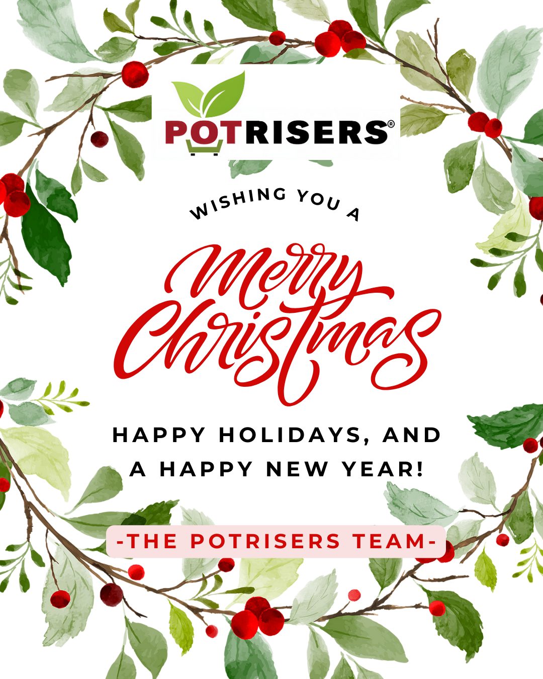 Merry Christmas and Happy Holidays from the Potrisers team 🎄
Wishing you a joyful holiday filled with warmth, beauty, and time spent with those you love. Thank you for being part of our community 💚
#MerryChristmas #HappyHolidays #Potrisers #HomeAndGarden #HolidayCheer