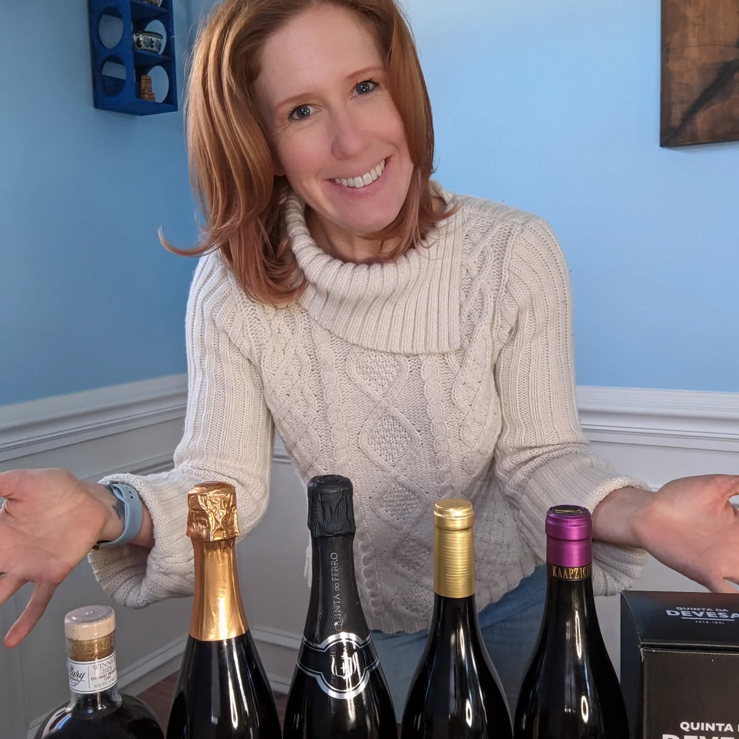 Shop small - this Thursday at @chesapeakewineco ! @winingwithjackie and I will be pouring wines and spirits perfect for your holiday get together. Behind on holiday shopping? Chesapeake Wine Co is offering FREE gift wrapping, and (unlike me) Kim has some serious bow skills. Starting at 6 PM!