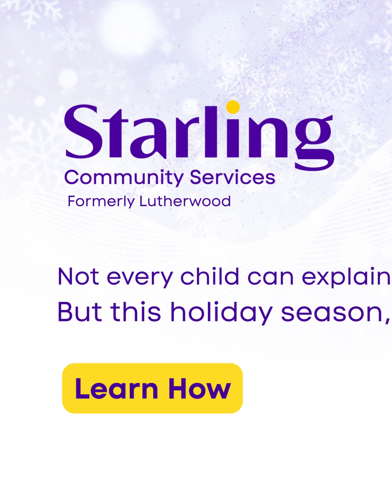 This holiday season, you can be the reason a child finds hope. ✨❄️
For families raising children struggling with mental health, the holidays can feel overwhelming. At Starling Community Services (formerly Lutherwood), we see those challenges every day... but we also see what’s possible when healing begins.
🌸 Emma was just seven when severe anxiety silenced her voice. Her parents felt lost—until they found Starling. With therapy and family support funded by donors like you, Emma began to heal. Today, her laughter, once muted by fear, fills her home like music.
💜 Your gift could be the turning point for a child like Emma. Every donation helps a child reclaim their childhood and a family rediscover hope.
🎁 Donate now and help children and families heal - not just for the holidays, but all year long:
Visit www.starlingcs.ca/help-children-and-families-heal
#HelpFamiliesHeal #MentalHealthMatters #StarlingCommunityServices #GiveHope