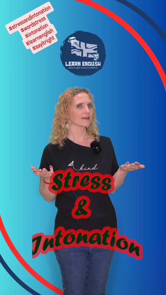 Why is #wordstress and #intonation important in #English ? Find out in today's video. #learnenglish #stressandintonation