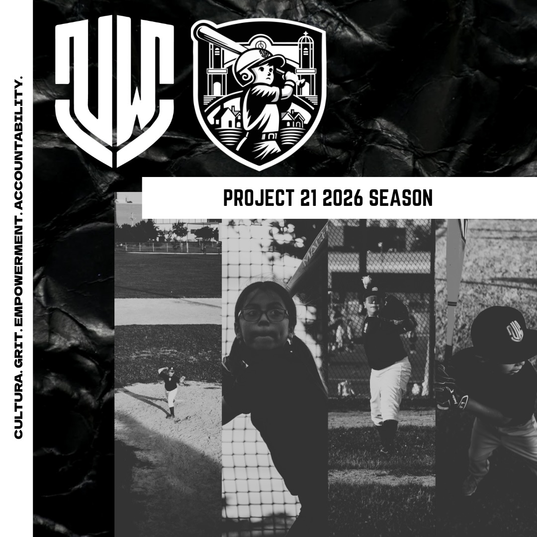 We want to recognize every young athlete who showed up for Project 21 tryouts this year! and a big Congrats to those who have made the team!
Our selected Project 21 teams will represent Urban Warriors and Litlte Village both locally and on a national competitive stage, showcasing not just their athletic skills but their commitment, discipline, and leadership.
The growth we witnessed this fall through our Clemente Fall Ball league shows just how bright the future is for baseball within Urban Warriors and the community!