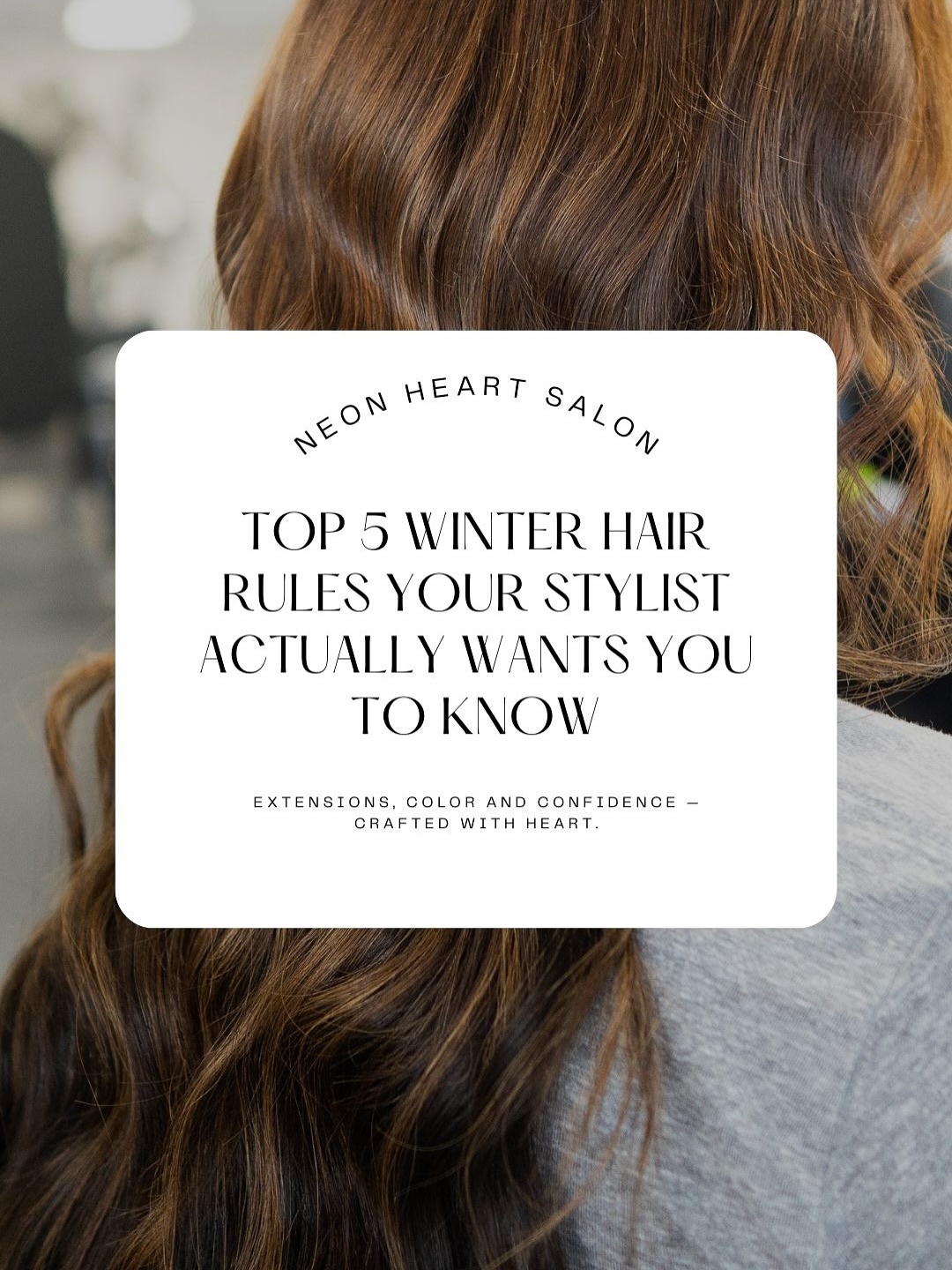 Winter hair acting different?
It’s not just you. ❄️
We put together the 5 winter hair rules we wish every guest knew — the things that make the biggest difference in keeping hair soft, hydrated, and healthy all season long.
Swipe through + save this for your next wash day. 💚
