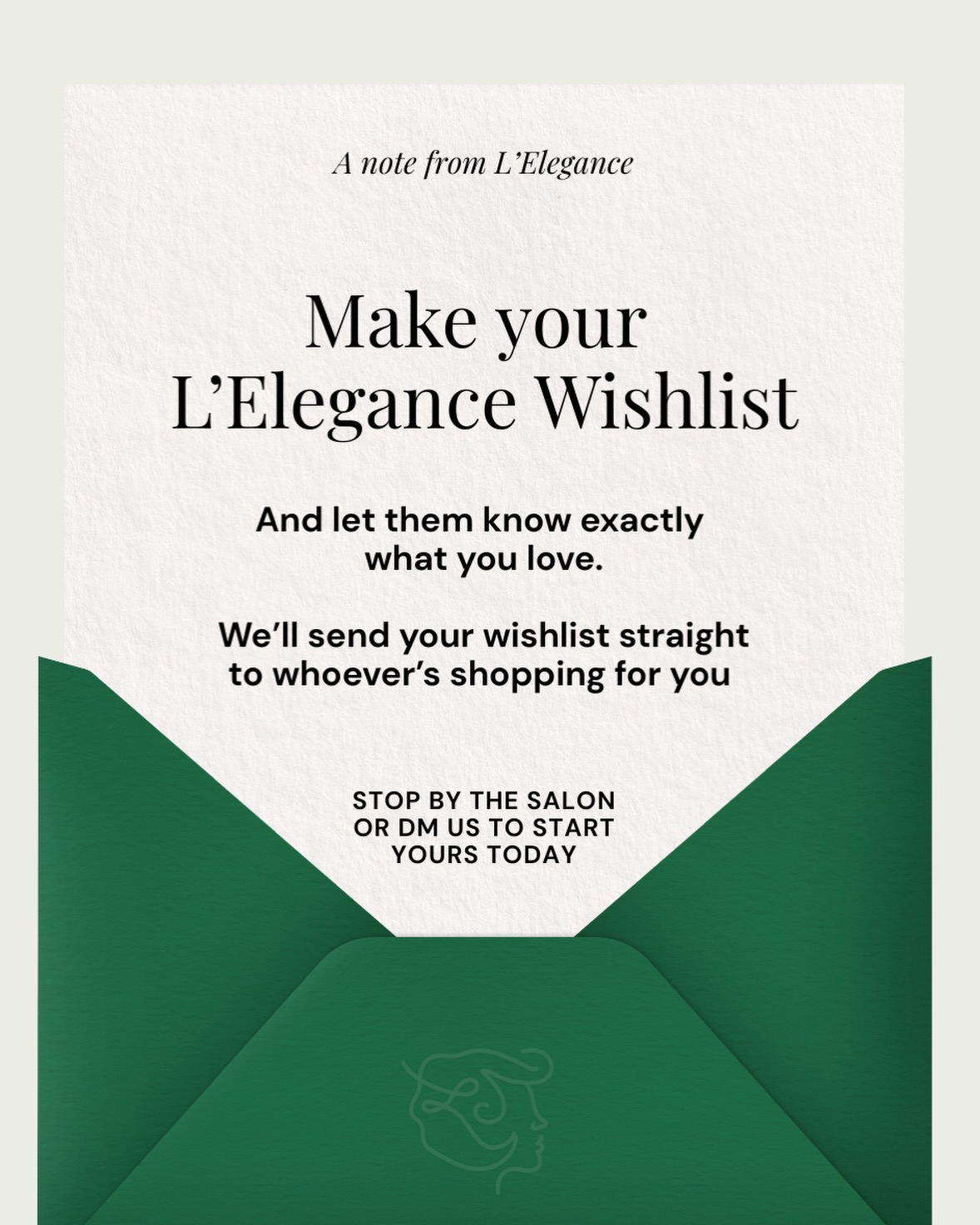 Holiday gifting just got easier ✨ Build your salon wish list with your go-to services, luxury haircare, and self-care favorites. A perfect way to shop small, shop local, and get the beauty gifts you actually want 💌
#holidaywishlist #salonwishlist #beautygifts #haircarelove #shopsmallct #shoplocalct #ctsalon #selfcareseason #holidaybeauty