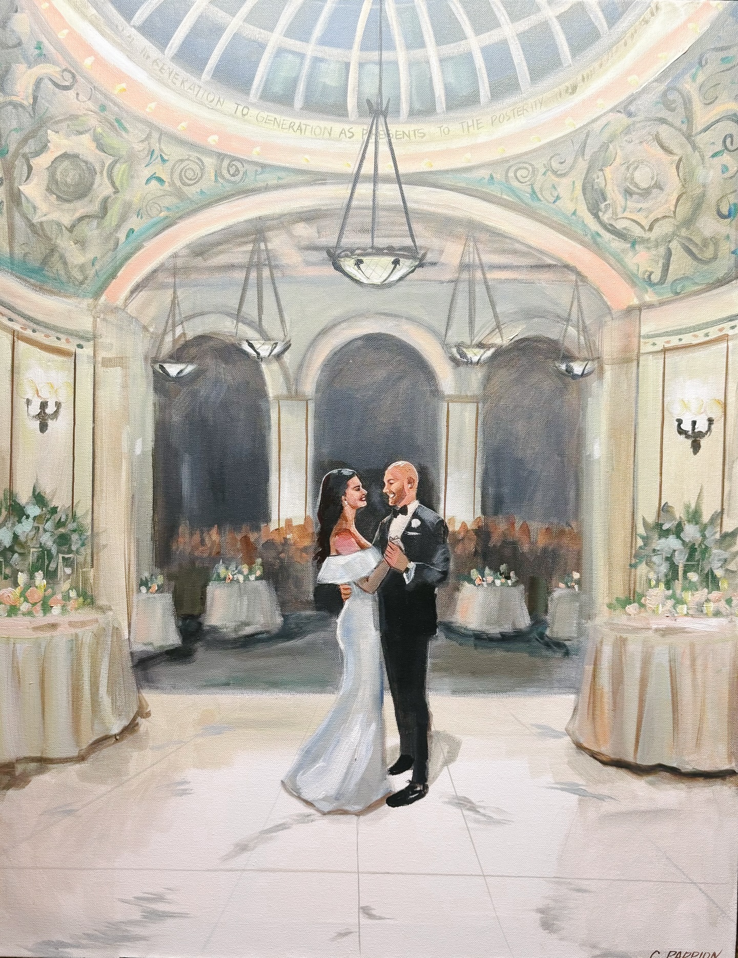 ✨ Last night’s live wedding painting in Chicago! ✨
I had the honor of capturing Mary & Mike’s unforgettable first dance at the stunning Chicago Cultural Center, surrounded by the glow of that iconic dome.
Thank you to Paris Events for creating such a breathtaking celebration — every detail was pure magic. 💐✨
Wedding Planner : @aparisevent
Congratulations, Mary & Mike! Wishing you both a lifetime of love, joy, and beautiful moments like this. ❤️🥂
#ChicagoCulturalCenter #WeddingPainter #LiveWeddingPainting #ChicagoWedding #ParisEvents #MaryAndMike #PappionArtistry #WeddingArt #ChicagoBride #ChicagoGroom #WeddingReceptionMagic #ArtistLife #LiveEventArtist