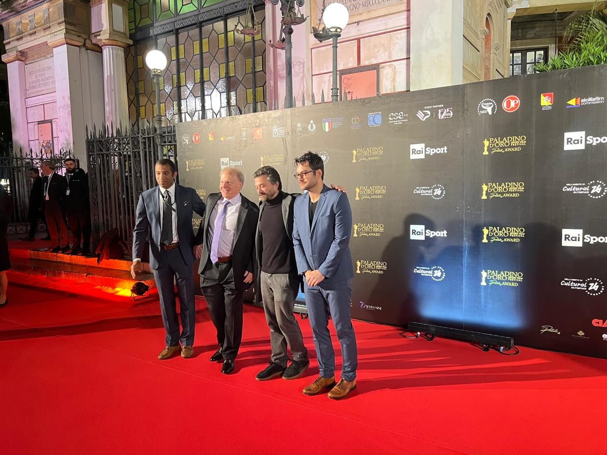 Seconds Away team at the Palermo Sicily screening.