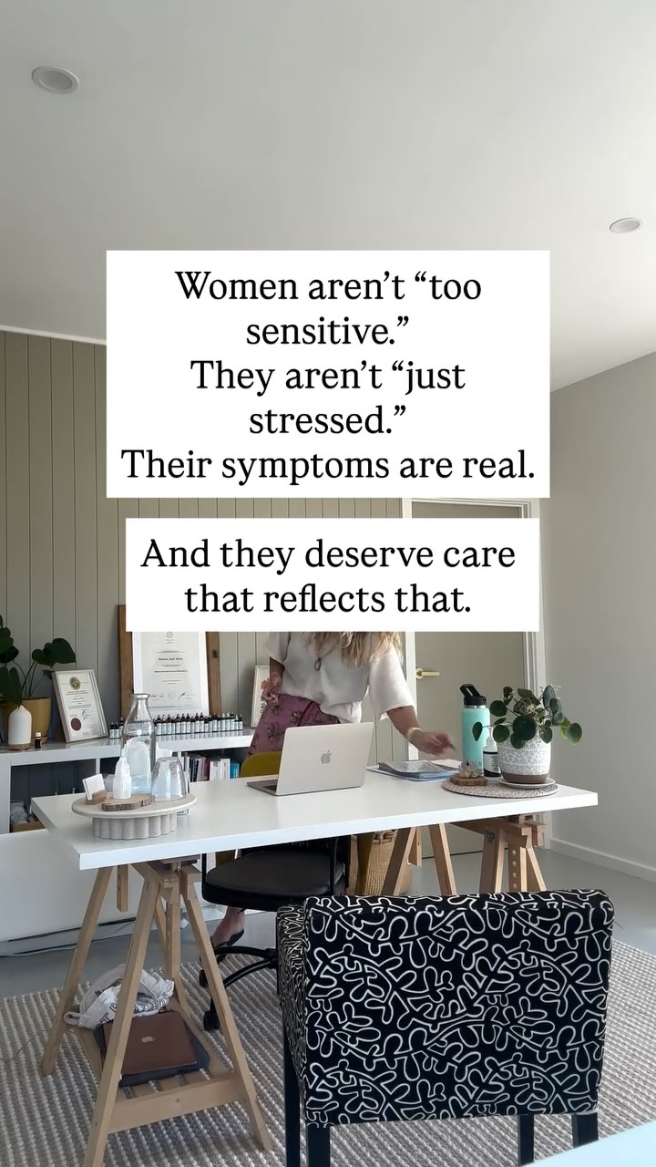 I shared this story because it’s not an isolated experience — it’s something I hear from women every single week.
Being dismissed doesn’t just sting in the moment.
It shapes how women see their bodies, their symptoms, and their worth.
When you’re told:
“it’s just stress”
“it’s your hormones”
“don’t worry about it”
…long enough, you start to doubt yourself.
You start to shrink around your symptoms instead of seeking support.
And that has real consequences — emotionally, physically, hormonally, mentally.
This isn’t about blaming doctors.
It’s about recognising that the system they work in is overstretched, time-poor, and not designed to hold the complexity of women’s health.
Women deserve more than reassurance.
They deserve investigation.
They deserve validation.
They deserve someone who listens before they decide what’s wrong.
If you’ve ever walked out of an appointment feeling unheard, unseen, or like you were “overreacting” — it wasn’t you.
Your symptoms are real.
Your experience matters.
Your body is communicating with you — and you deserve care that honours that.
I’m committed to creating a space where women don’t get brushed aside… where your story, your symptoms, and your intuition actually matter.
If this resonates, you’re not alone — and you deserve better care than the system so often provides.