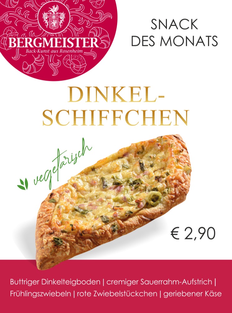 Dürfen wir vorstellen? Unser neuer Snack des Monats - diesmal rein vegetarisch! 😍
Ein cremiger Sauerrahm-Aufstrich mit Frühlingszwiebeln und roten Zwiebelstücken, fein abgeschmeckt mit Pfeffer, Salz und edelsüßem Paprika auf einem mit Butter tourierten Dinkelteigboden – das ist unser DINKELSCHIFFCHEN! Lass Dir diesen herzhaften Genuss in Deiner Mittagspause schmecken, oder genieße ihn gemütlich zuhause als Snack zwischendurch! 😊
Sichere Dir unseren Monats-Snack bis Ende Dezember in jedem unserer BERGMEISTER Fachgeschäfte – und das gerne immer und immer wieder! 🥰
Wir freuen uns auf Deinen Besuch! 💯❤️😍
Dein BERGMEISTER-Team
#bäckereibergmeister #bergmeister #veggie #snacks #dinkelsnack #leckerschmecker #handwerk #handwerkskunst #snacktime #snacking #brotzeit #angebot #monatsangebot #bäckerei #sparen #genuss #rosenheim #stadtrosenheim #kolbermoor #stephanskirchen #schlossberg #wasserburgaminn #wasserburg #neubeuern #badfeilnbach #feilnbach #rohrdorf #thansau