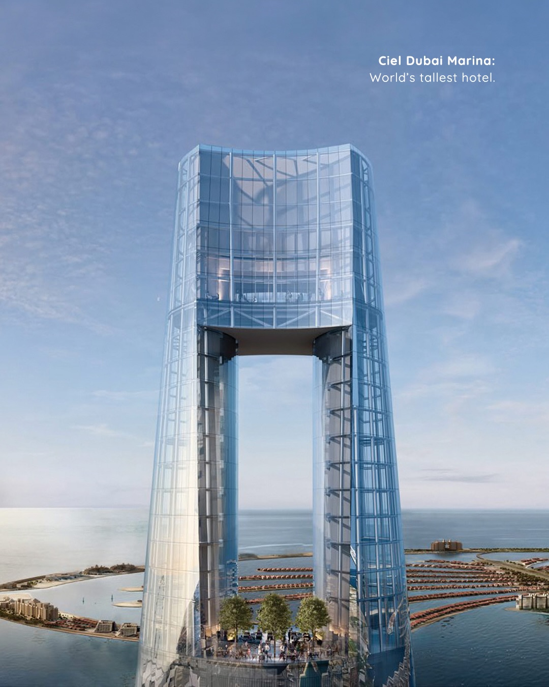 Ciel Dubai Marina (@cieldubaimarinahotel) officially opened on November 17, 2025, marking a new milestone in Dubai’s luxury skyline.
With 82 floors, 857 rooms and 147 suites, the world’s tallest hotel blends bold architecture with refined hospitality.
Guests can enjoy the highest infinity pool in the world on floor 76 and the Observation Atrium on floor 81, where panoramic views of the Gulf and the city unfold in every direction.
The property offers a luxury spa, a state-of-the-art fitness center, an exclusive lounge, a children’s pool and eight dining concepts, including East 14 and Risen Cafe.
Ciel Dubai Marina introduces a new era of elegance and experience in Dubai.
#LuxuryTravelAgency
#LeBoulevardierTravel
#ExploreTheWorld
#Dubai
#UAE