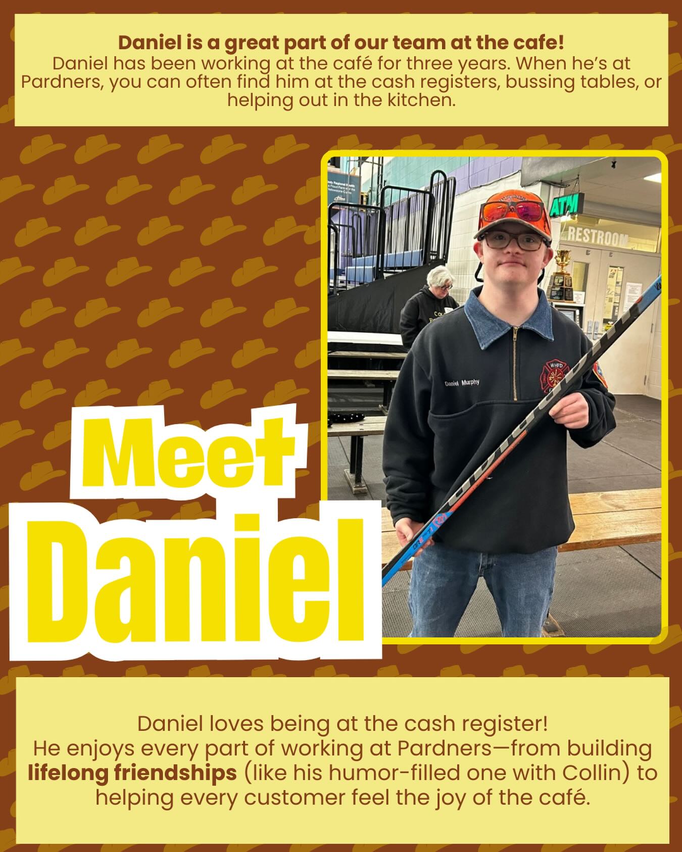 Come in and meet Daniel at the cafe!