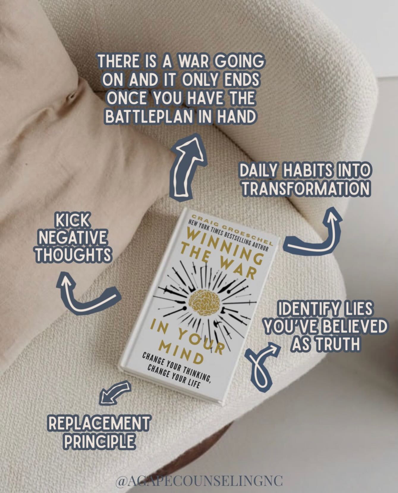 If we could stuff just one book into your stocking this year it would be Winning the War in Your Mind by @craiggroeschel . 🎁
Rewiring your mind is the real battlefield but you don’t have to fight blind. This book gives you the tools to kick toxic thoughts, replace lies with truth, and build habits that actually transform. ⚔️ 🧠
#WinningTheWarInYourMind #traumatherapy #mustreadbooks
