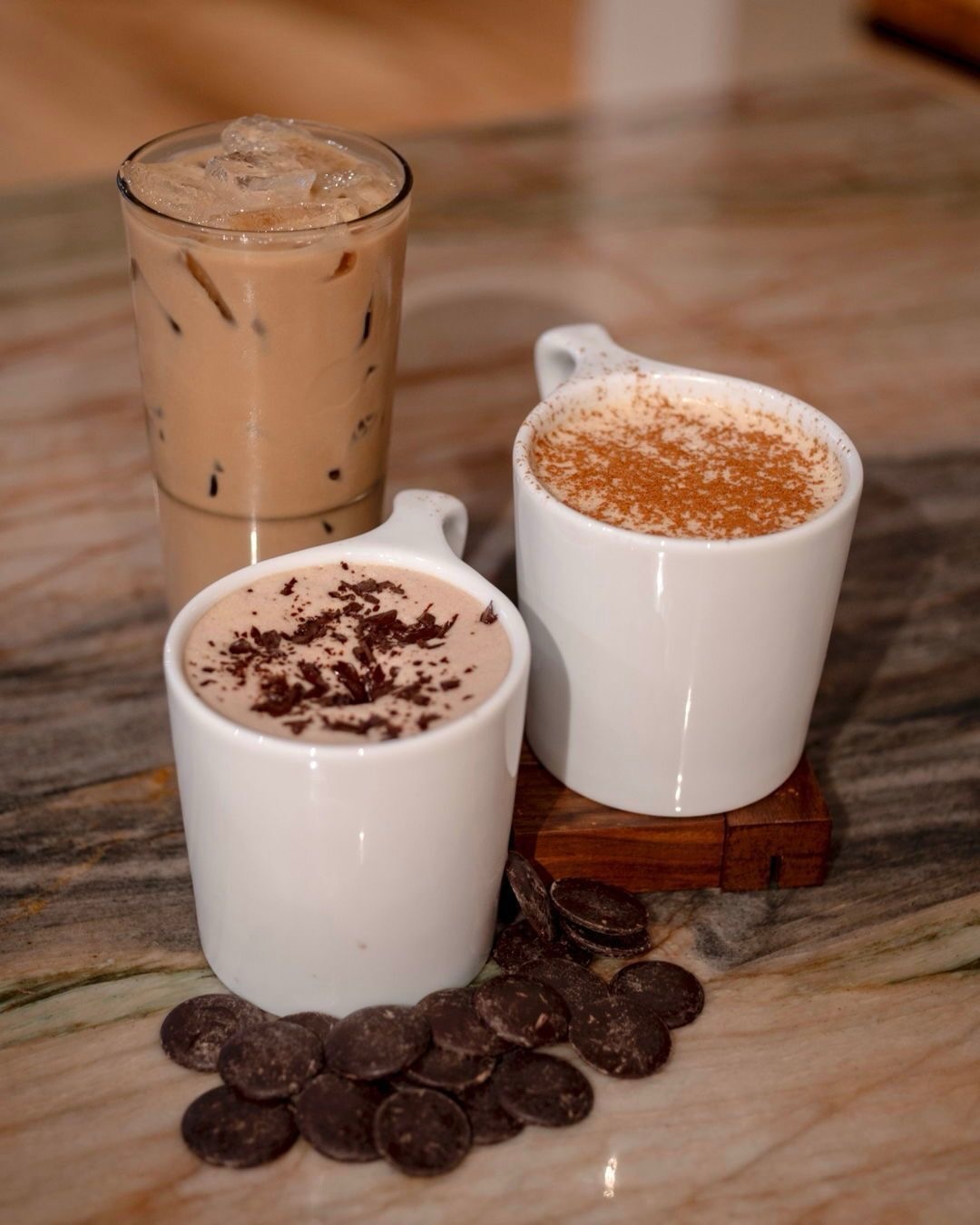 Did someone say Winter Menu?
Here’s the breakdown:
Chocolate Chai → House-made chai with chocolate milk. Spicy and decadent. Yes, you can be both.
Pecan Pie Eggnog Chai → House-made chai married with pecan pie eggnog. Kudos to our friends at Rolling Lawns for making this a thing.
Chocolate Milk Cold Brew → Our house-made cold brew concentrate generously paired with chocolate milk. Who says adults can’t have chocolate milk, too?
These festive drinks are available at all cafes, ready to help ring in the holiday spirit.