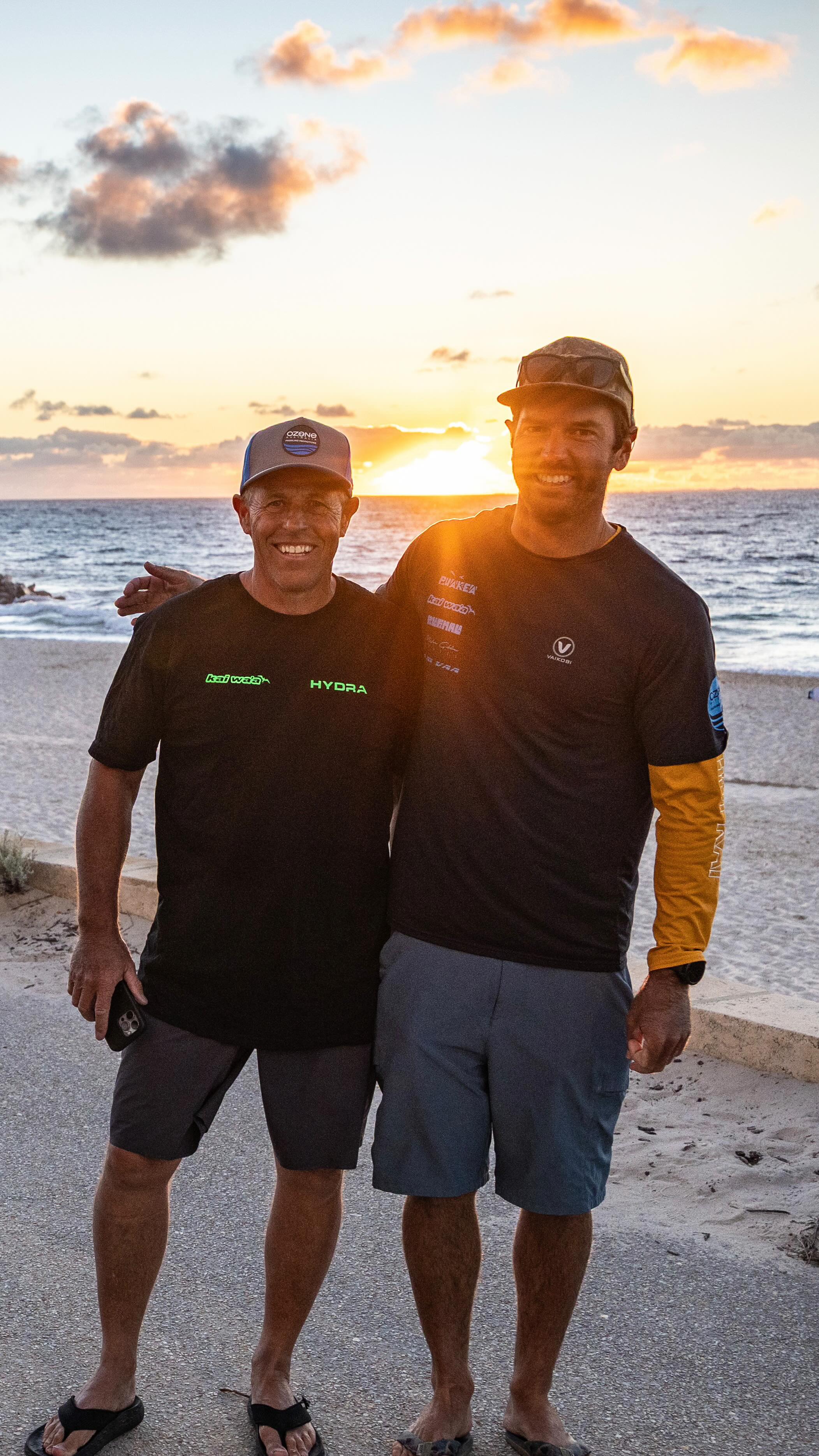 Tuesday and Thursday are the Ben Hewitt sunset surfski series races from Port beach to City Beach leading up to the doctor (primary event) on Saturday. It’s a south to north run distance approximately 12k. Rum lines parallel the beach anywhere from 100 to a thousand meters off-shore with a super fun left quartering wind bump for about 40 min plus. Handful of oc1 guys start then the women skis followed by the open men and last heat is the over 50s. Shown is Tues footage, today race Pat will have another shot at a quicker jumpstart and getting to the turn. The doctor will be a rolling start. Good luck today guys.