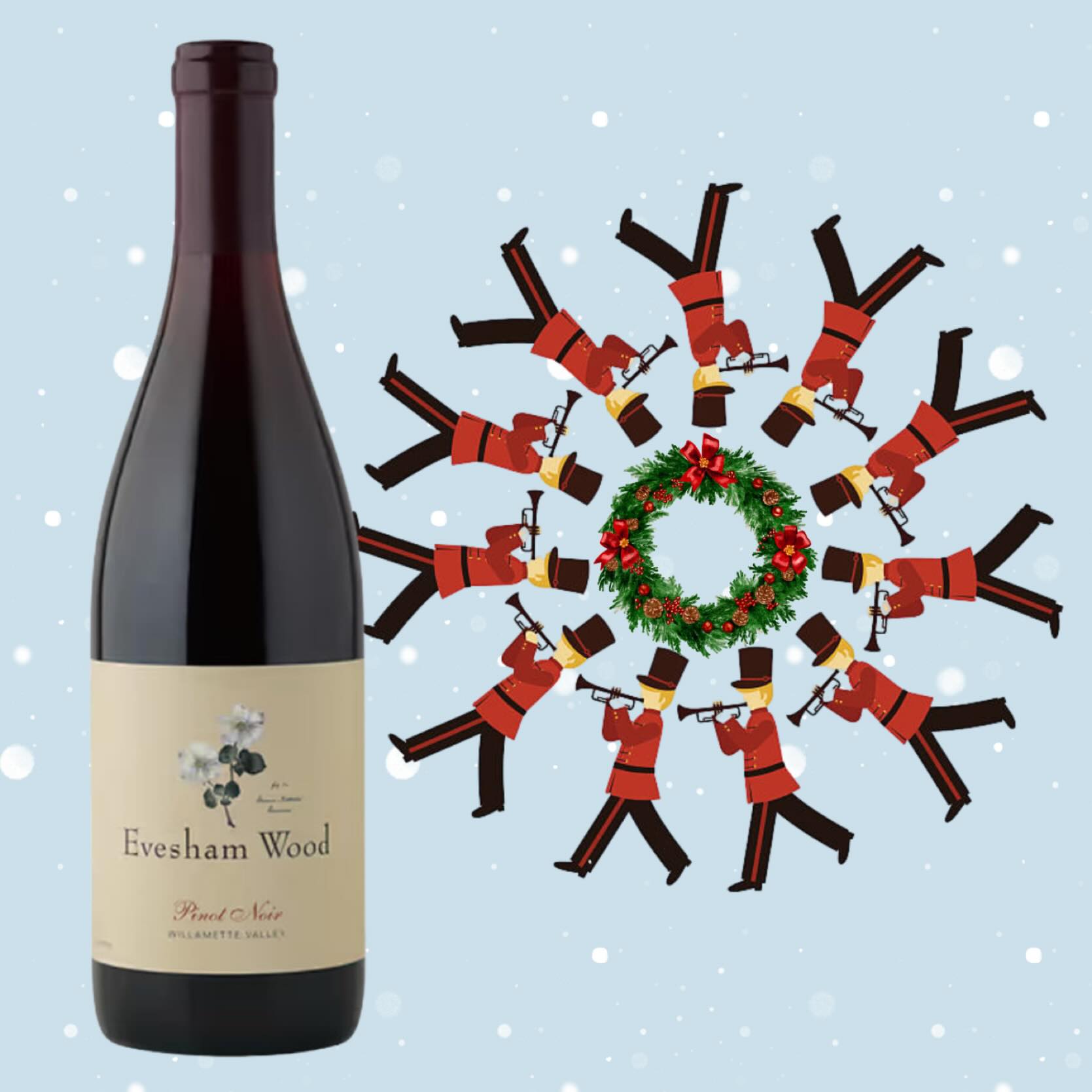 On the eleventh day of Christmas, my wine wholesaler sold to me… Evesham Wood Pinot Noir Willamette Valley (2023)!
From our friend Erin Nuccio, this pretty Pinot is elegant and light-footed while capturing everything we love about Oregon Pinot noir. Simply beautiful. Skip the milk and cookies - Santa wants this instead - and get some for yourself while you’re at it! 🪈
@eveshamwood