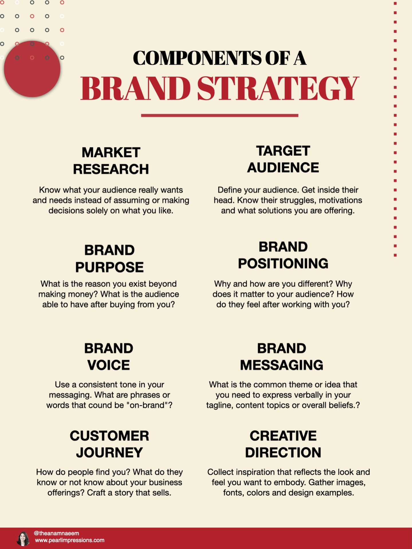 Brand strategy matters because:
No strategy = noise.
Strategy = results.
It’s what turns a business into a brand, a follower into a client, and content into conversions.
Most people don’t need more content…
They need a clearer strategy.
My free workbook walks you through the exact steps to clarify your ideal client + your message so you can start magnetizing the right people.
📥 DM me “CLIENTS” and I’ll send it straight to your inbox.
#theanamnaeem #thebrandidentity #personalbranding