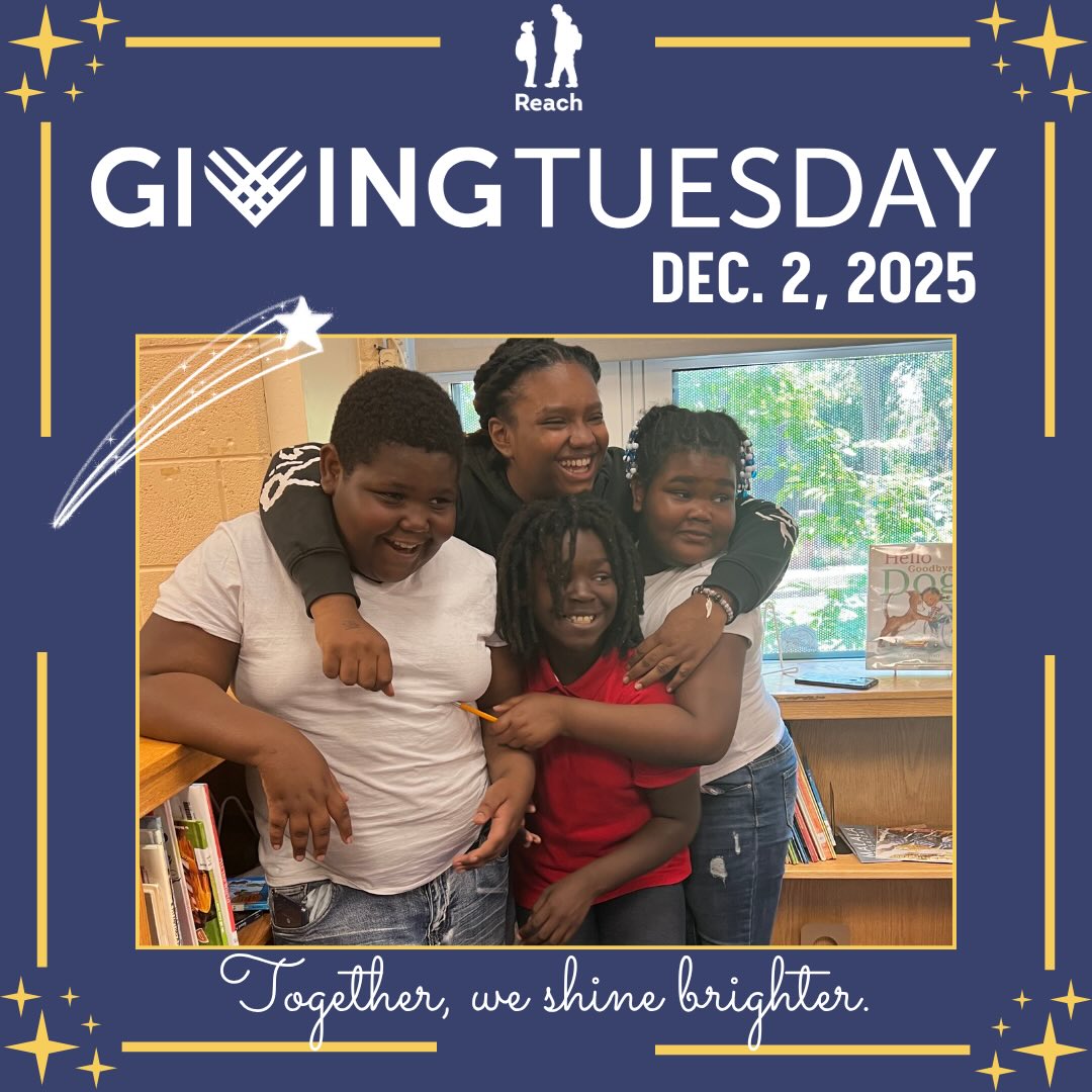 With Giving Tuesday just one day away, we ask you to support Reach in a way that is meaningful to you. Any contribution, of all sizes and types, will make a difference and support the success of our students! 📚❤️
This Giving Tuesday, we’re celebrating the readers, learners, and future leaders who are transforming their own stories, one page at a time.
At Reach, students of all ages aren’t just improving their literacy skills. They’re discovering confidence in their voices, building lifelong learning habits, and becoming leaders who strengthen their communities.
Your gift and contribution help us build learning pathways for students that last a lifetime. It ensures more students across the city have access to the tools, support, and encouragement they need to grow.
When we invest in literacy, we invest in brighter futures.
Thank you for helping us shine together.
#givingtuesday #reachincorporated #literacymatters #education