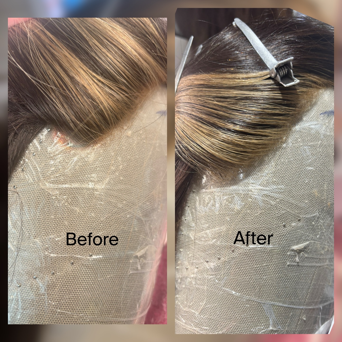 Extending the hairline ✨ not enough coverage around your ears? There’s no ‘one size fits all’ when it comes to wigs so don’t settle for less, book in with me to add hair where you need it 🤝🏼 In collaboration with @thisbemua 💕
.
.
.
.
.
.
#hairpieces #lacewigs #wigmaking #hairextension #frontlacewig #toppers #wigsforalopecia #wigstyling #wigrepairservice #wigmaker #wigknotting #wigfoundation #wigmakersunite #OncologyAesthetics #bournemouthwigs #alopeciauk #bournemouthhair #hairlossuk #hairlosssolutions #naprawyperuk #humanhairtopper #europeanhairtopper #wigsonline #customwigmaker #smallbusinessuk #buywigsonline #wigrepairsuk #sheitelmacher #humanhairwigs #europeanhair