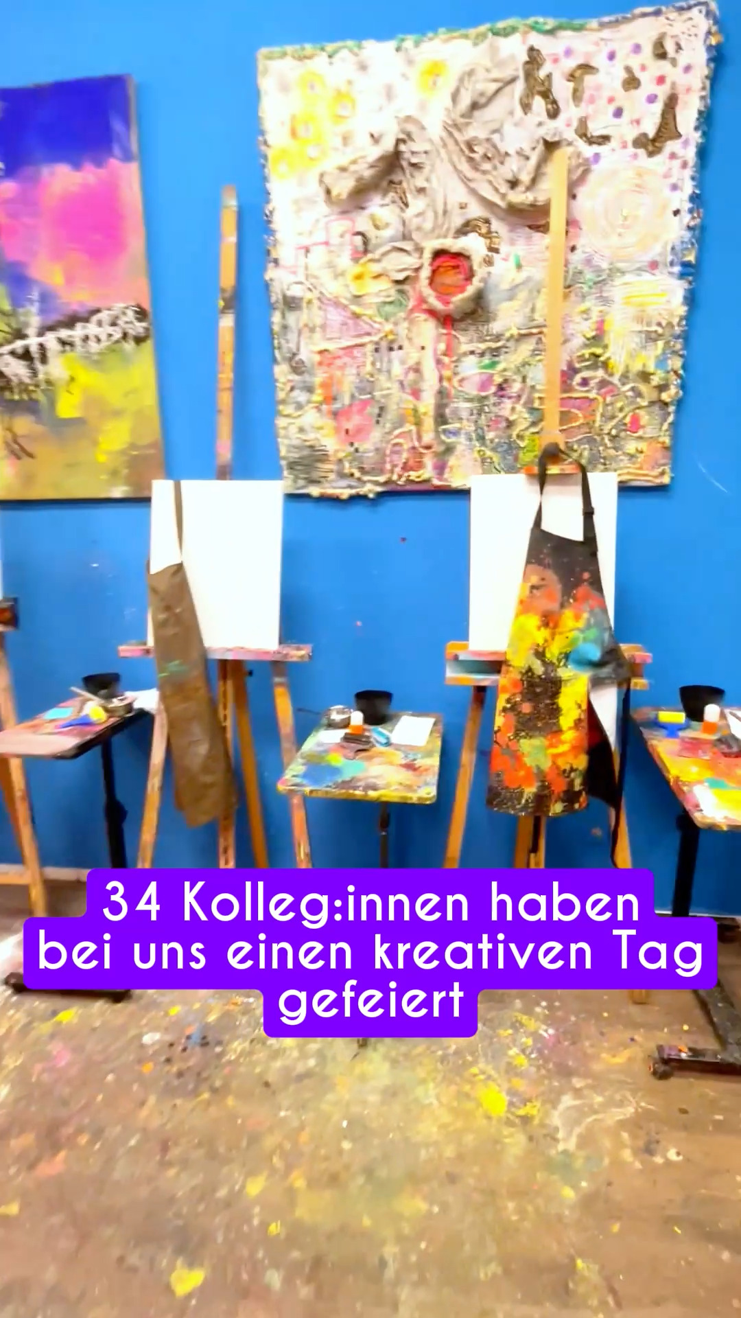 Lust auf ein kreatives Teamevent?
Feiert euren nächsten Teamtag bei uns!
Buchung über den Link in unserer Bio.
#teamevent #teamday #kreativworkshop #berlinevents #teambuilding #kreativzeit #kunstworkshop #eventberlin #creativeevent #teamspirit