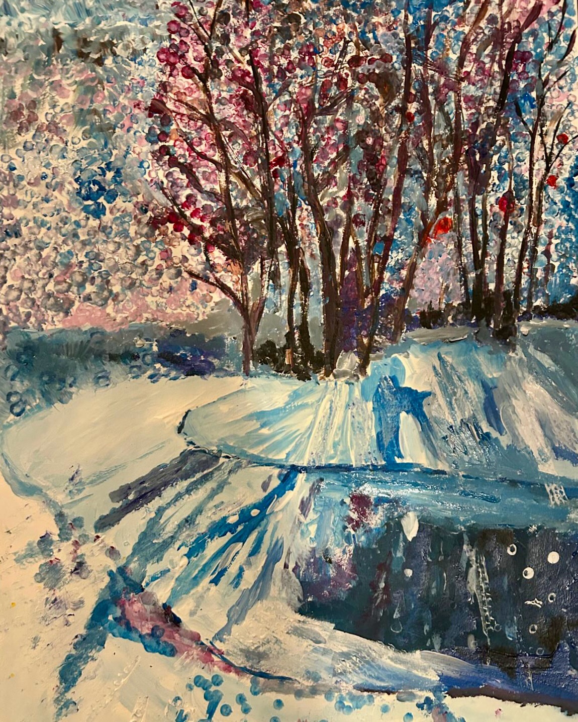 In our previous adults art class, winter truly set the tone - the cold is definitely starting to be felt ❄️✨
We explored acrylic winter landscapes, focusing on line, pattern, proportion, scale, perspective, texture and mark making.
Everyone painted using cardboard to create interesting textured effects, and also experimented with cotton buds to try the technique of pointillism. The outcomes were genuinely impressive, each piece full of detail and atmosphere. 🎨🤍
What a lovely session with a wonderful group of people! 🥰
@enfieldonline
#rtsyart #adultartworkshop #creativeevening #artclass #acrylicpainting #winterart #pointillism #markmaking #arteducation #artstudio #creativelearning #northlondonlife #enfieldlife #artmakesyouhappy