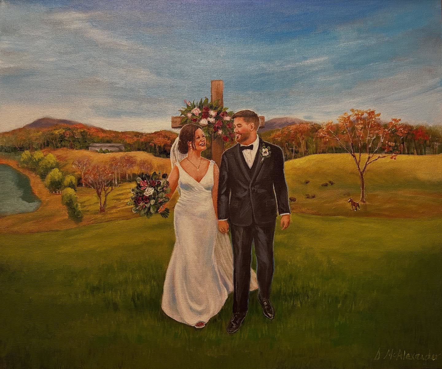 Fresh off the easel for Madyson and Devon! @weddingsattheoverlook
#2026brides
#2026brides
#weddinggifts
#liveeventpainter
#weddings
#liveweddingpainter
#liveweddingpainterAtlanta
#weddingpainting #atlantaweddings #atlantabrides #georgiabrides #brides
#southernbride #southernweddings
#engagedcouples #weddingtrends
#weddingportraits
#artbydiannemcalexander
#northgeorgialivepainter
#acrylicpainting
#northgeorgiawedding
#strikeapose
#luxurywedding
#bridalbouquet