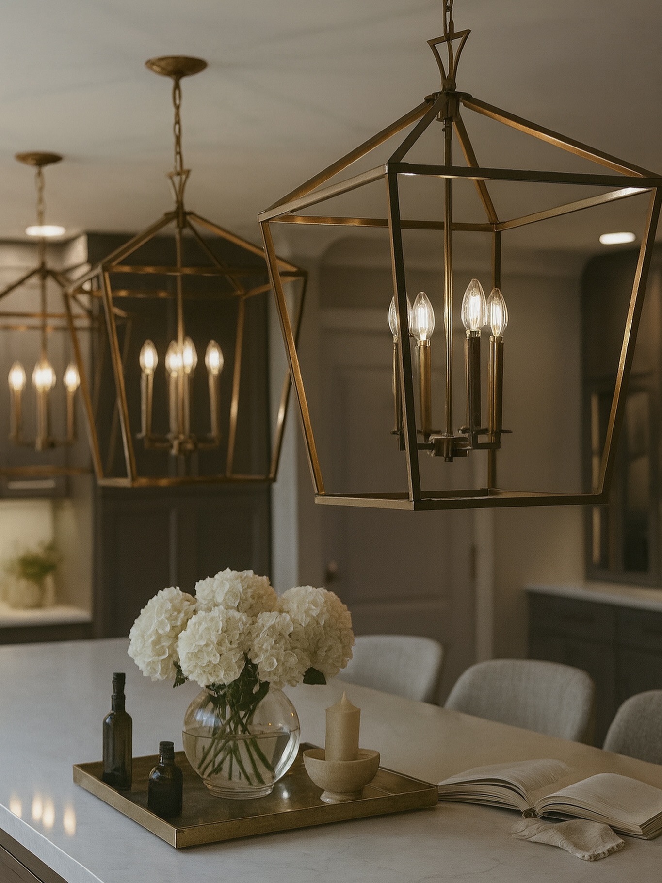 A glimpse of the glow up—warm brass, soft textures, and timeless details. The full kitchen reveal is coming soon 🤩