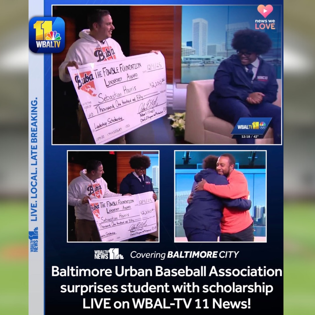 Absolutely HUGE! @wbaltv11 thank you for helping us make this happen! Congratulations to our BUBA scholar and the definition of hard work and a drive to be accomplish anything he sets his mind to Sebastian Harris! @sebas18an
#baltimore #baseball #fyp #athlete #studentathlete