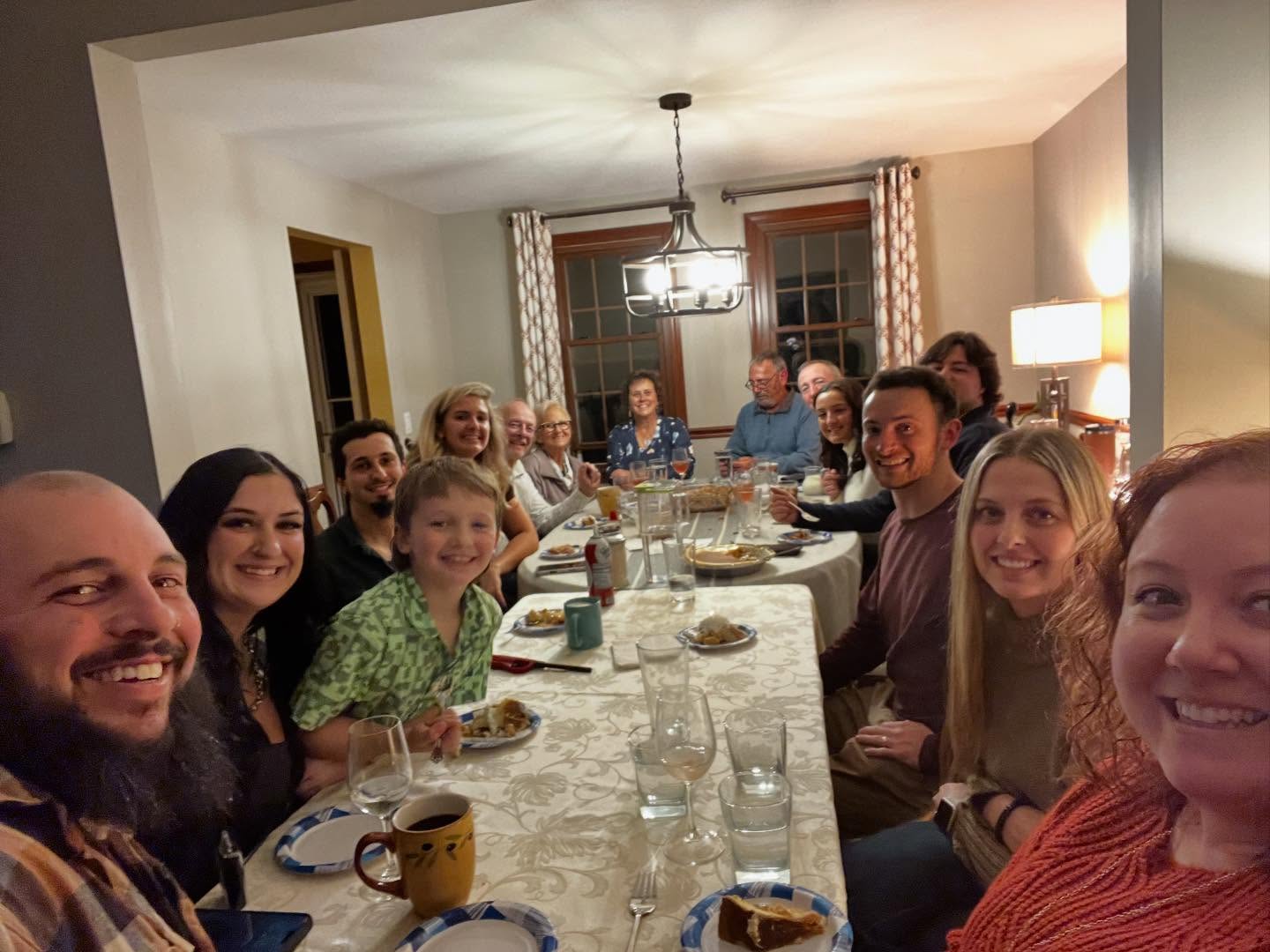 Our hearts are full after this beautiful day together as a family yesterday with @jjt143 @sabby_tsacoyianis @bellaeisner @eddietarabey @jt_monstah @nessadcouto @victoriaa309 @mattymac84 @katelynmello @bettymaguire7656 amongst the others including grand pup Biscuit.
Even celebrated Colton’s upcoming birthday with his Uncle Jonny 🎂.
Still counting the many blessings this morning 🙏
#thanksgiving #purelove❤️ #makingmemories❤️ #familytraditions #familyfirst