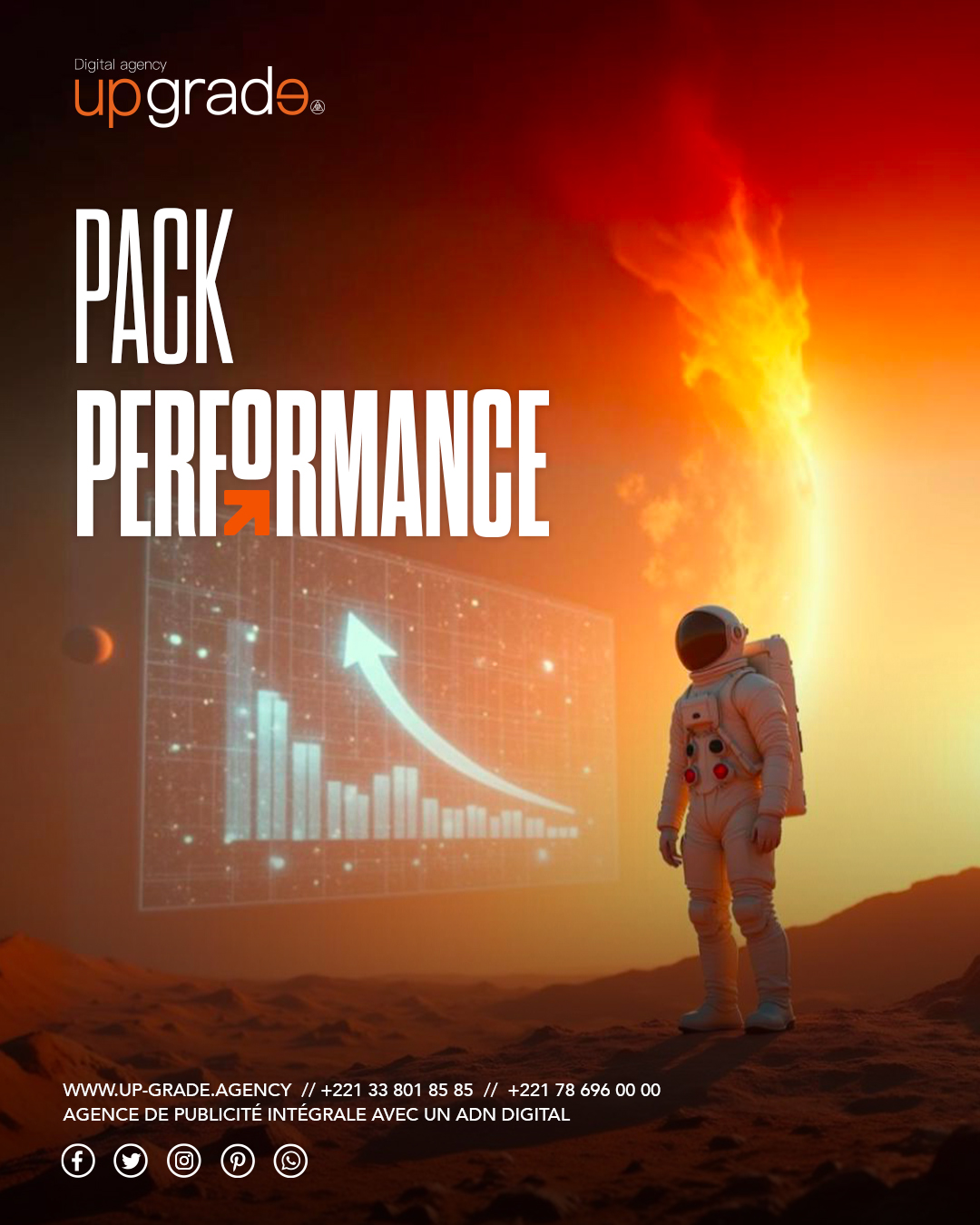 Maximisez votre impact digital avec notre Pack Performance : transformez votre audience en communauté fidèle et clients engagés
./ Analyse approfondie du comportement des consommateurs grâce aux outils de neuromarketing et de deep learning.
./ Création de contenu engageant : infographies, vidéos, posts adaptés à votre audience.
./ Gestion complète des réseaux sociaux : publication, animation et suivi des interactions.
./ Mise en place de campagnes digitales ciblées avec budget inclus, optimisées par l’analyse des résultats.
Découvrez toutes nos offres et notre expertise en ligne :
Site disponible directement dans notre bio.
👉 https://www.up-grade.agency/performance