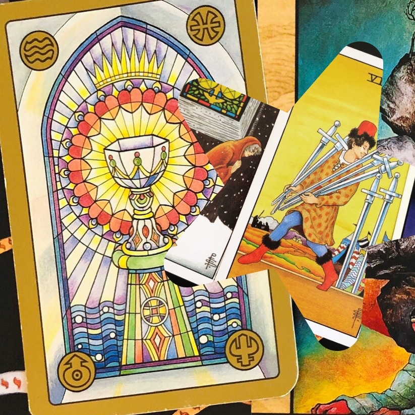 Continued advice for 2026:
Truth is neither pleasant nor convenient. The Holy Grail’s Aquarius energy means breaking free from unnecessary, excessive, oppressive, or dated patterns. We seek our own meaning—the free will choice of no longer conforming to oppressive situations that unfairly benefit some and not most people. Pisces explores the unknown, seeking unformed solutions or answers that don’t yet exist. Typically, to form an answer, you must have a point of reference from experience. But what if the answer lies outside of that? Something beyond our comprehension? Something beyond our present point of reference? We stand at the very center of this turning point. The 7 of Swords points to out-of-the-box thinking necessary to escape a jam or gain an advantage. Pisces is mutable—“what was is no more.”