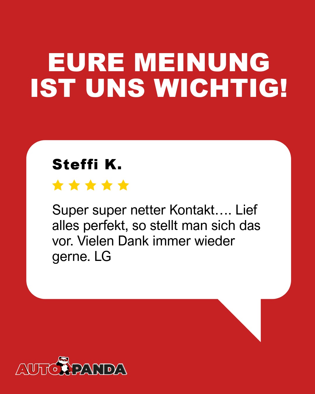 Eure Meinung = Unser Antrieb! 💬
Danke für euer tolles Feedback. ☺️