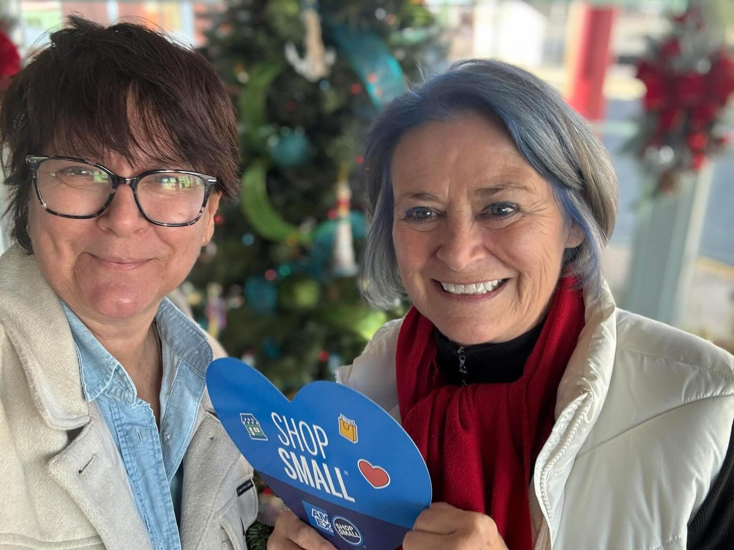 Working with Downtown Colonial Beach executive Director of Charlotte Cole stopping at 18 businesses taking pictures for shop small Saturday and Sunday!