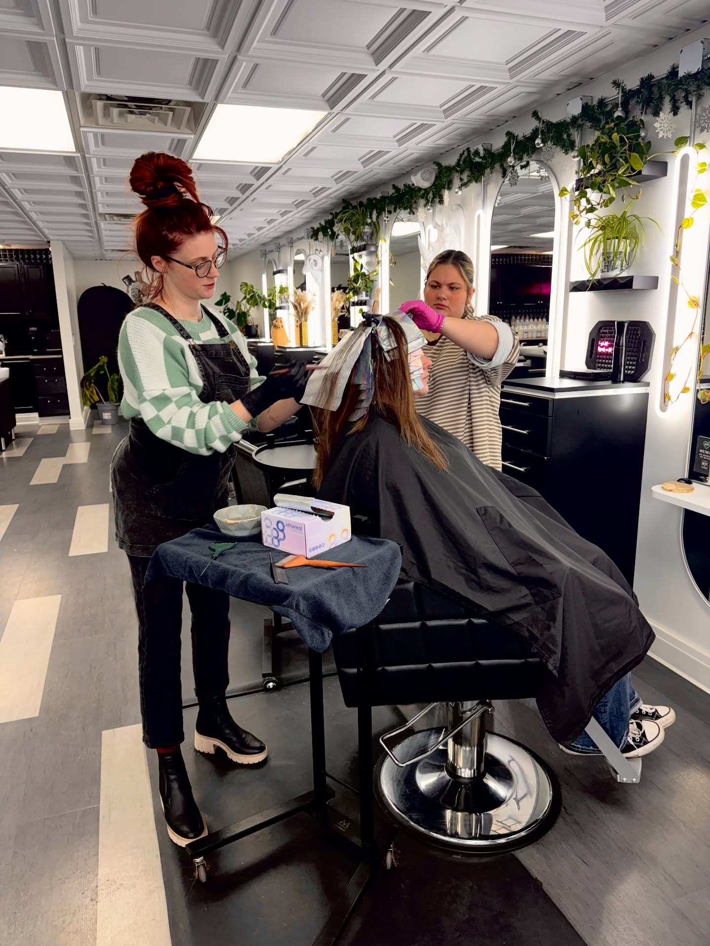 Dream hair takes a village — and we love being yours.
At Neon Heart, teamwork isn’t just culture… it’s our secret ingredient.