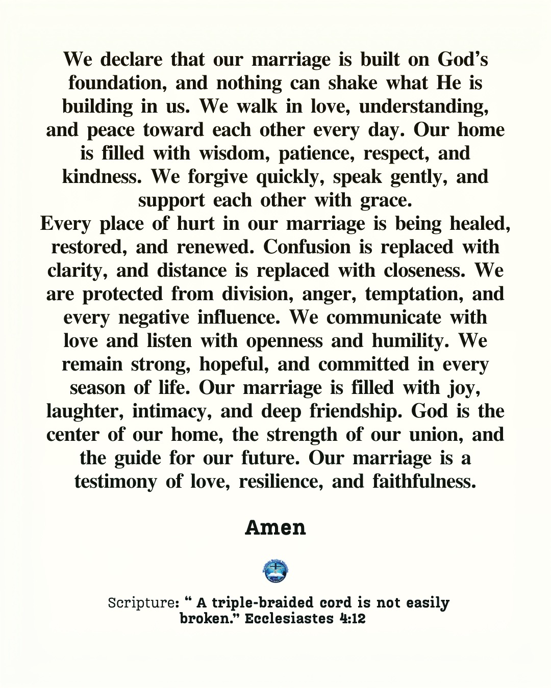 December prayer and declarations Day 7.