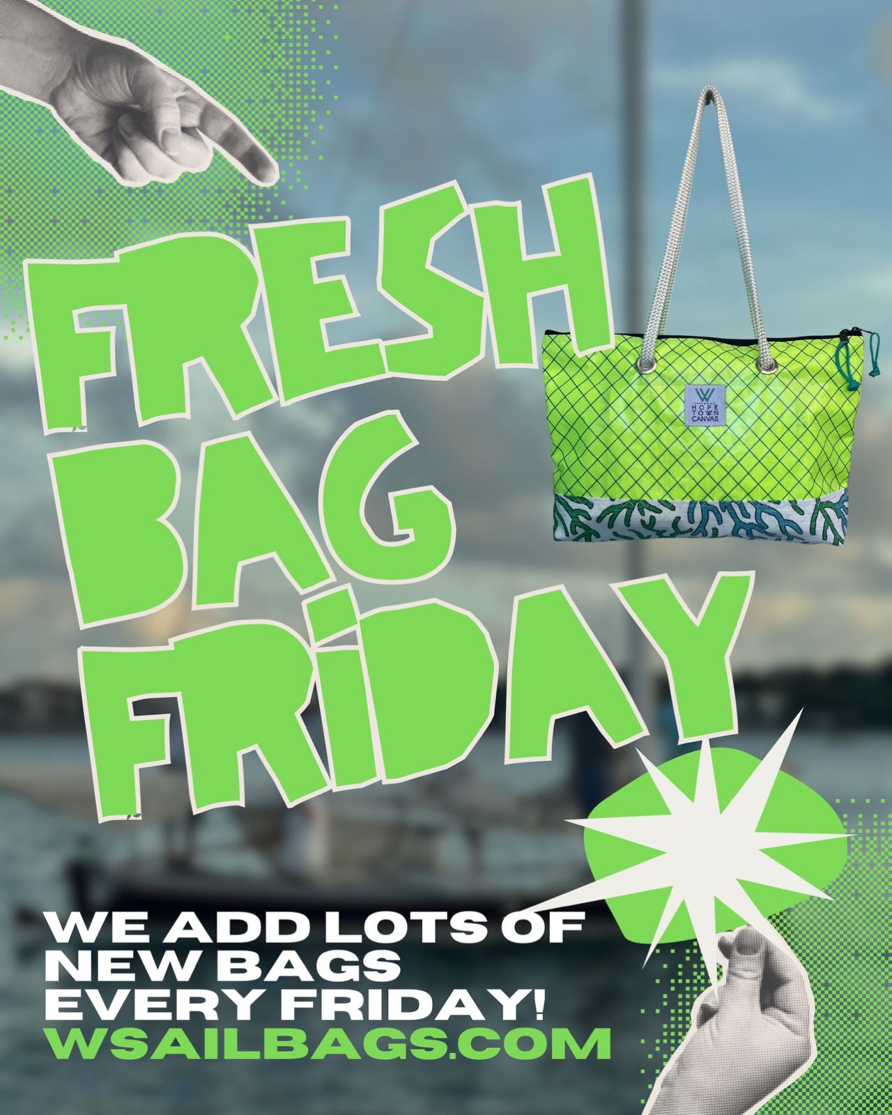 Fresh Bag Friday 💚
Shopping W Sailbags online for Christmas gifts? To have a guaranteed delivery please order by Tuesday, December 16th! We want to make sure it gets to you on time 🎁🫶