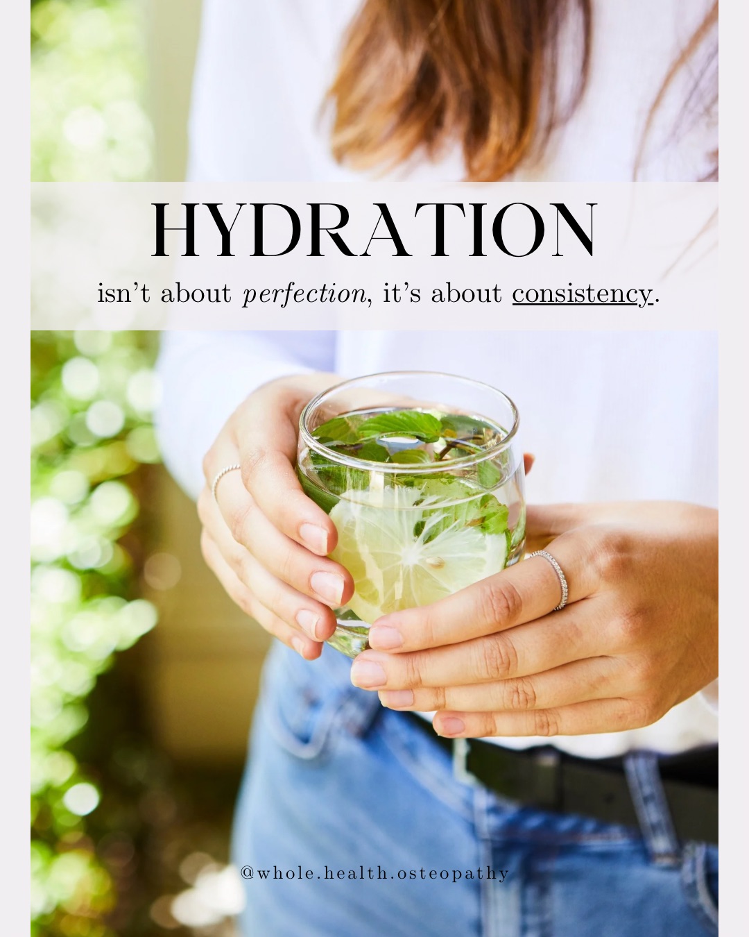 Health isn’t built in extremes.
It’s built in the small, repeatable habits you can actually maintain.
Hydration is one of them.