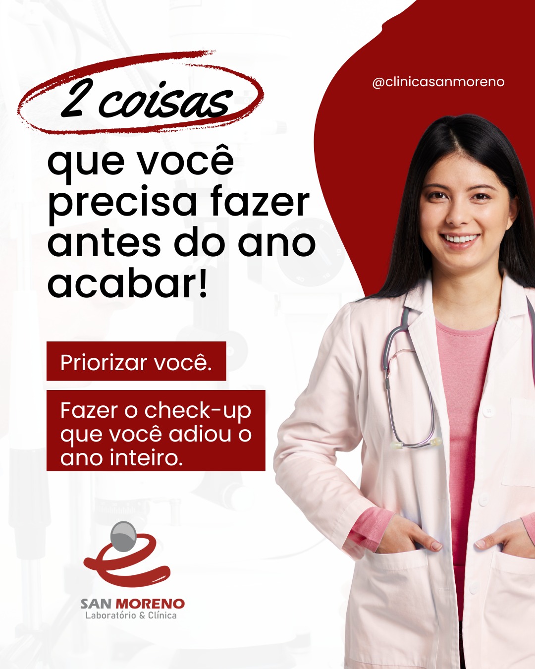 O ano passou rápido, a rotina foi intensa e seu corpo merece essa atenção. Não deixe para depois o cuidado que pode garantir um início de 2026 mais leve, seguro e cheio de bem-estar. 🩺💙
Ainda dá tempo. Priorize você.