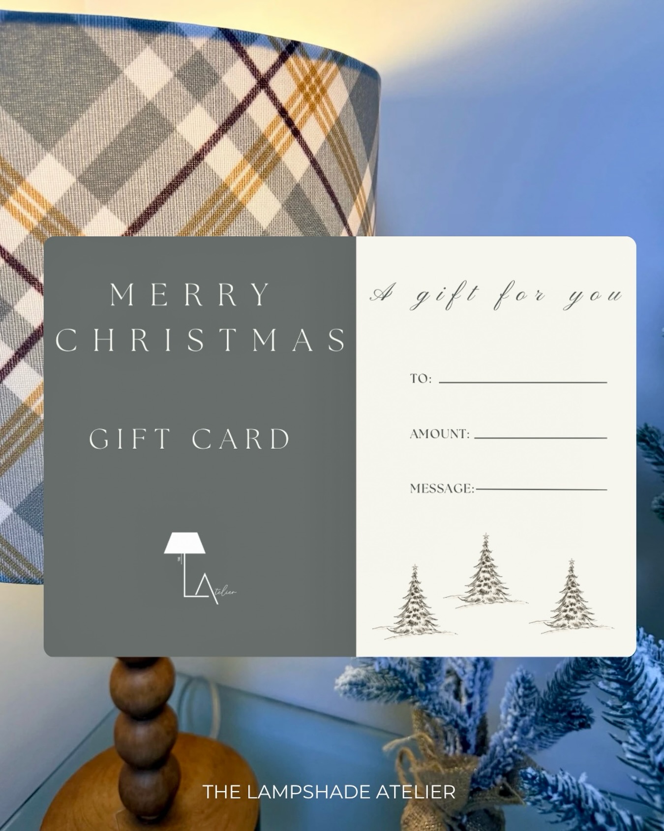 ๐ณ๐๐๐๐ ๐๐ ๐๐๐๐๐ ๐ช๐๐๐๐๐๐๐๐! ๐โจ
Give a gift that truly brightens the season! โจ
The ๐๐๐ฆ๐ฉ๐ฌ๐ก๐๐๐ ๐๐ญ๐๐ฅ๐ข๐๐ซ ๐๐ข๐๐ญ ๐๐๐ซ๐ is perfect for those who love craftsmanship, curated materials, and pieces made with intention. โค๏ธ
Your loved ones will be able to pick the pieces that will make their space shine! Itโs the easiest -and prettiest!- way to gift something personal and meaningful! ๐๐ โค๏ธ
How the ๐๐๐ฆ๐ฉ๐ฌ๐ก๐๐๐ ๐๐ญ๐๐ฅ๐ข๐๐ซ ๐๐ข๐๐ญ ๐๐๐ซ๐ works:
1๏ธโฃ Choose the amount of your choice.
2๏ธโฃ Write a personalized message to make this gift your own.
3๏ธโฃ Send it directly to your loved ones or print it out.
Let your loved ones create the perfect glow with your gift. โจ
#merrychristmas #holidaygiftig #giftcardideas #shopsmall #christmasgiftideas #giftsforthehome #handcrafteddecor #bespokelampshades #the_lampshade_atelier