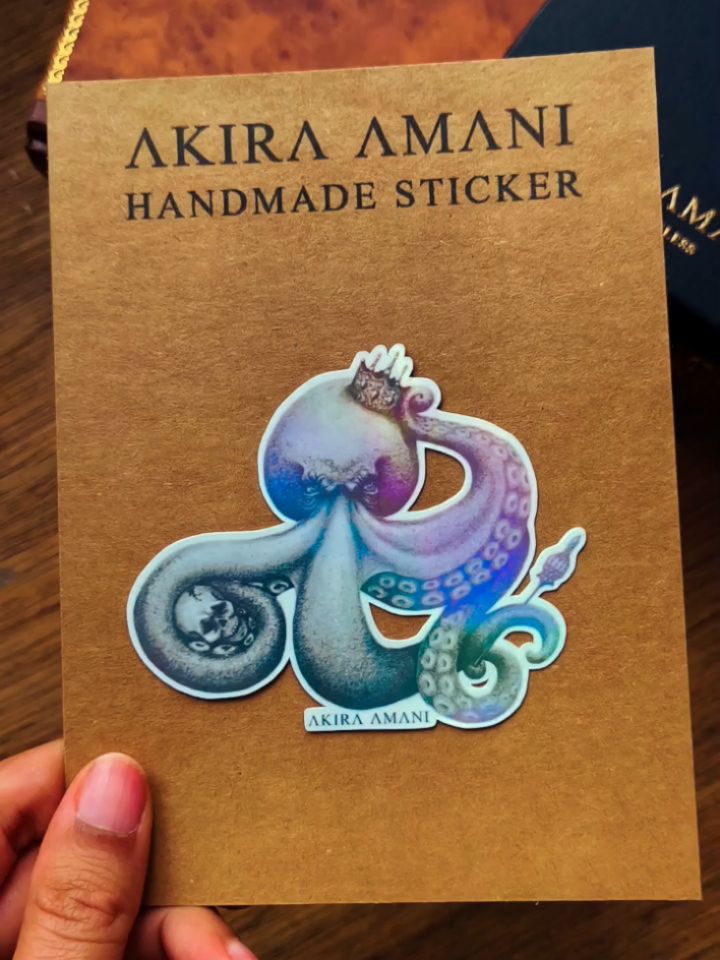 I've turned some of my illustrations into collectable handmade stickers. To add a hint of magic I applied this iridescent coating that flashes different colours as it catches the light. ✨
What do you think? Would these look good on your laptop?
#handmadestickers #folkloreart