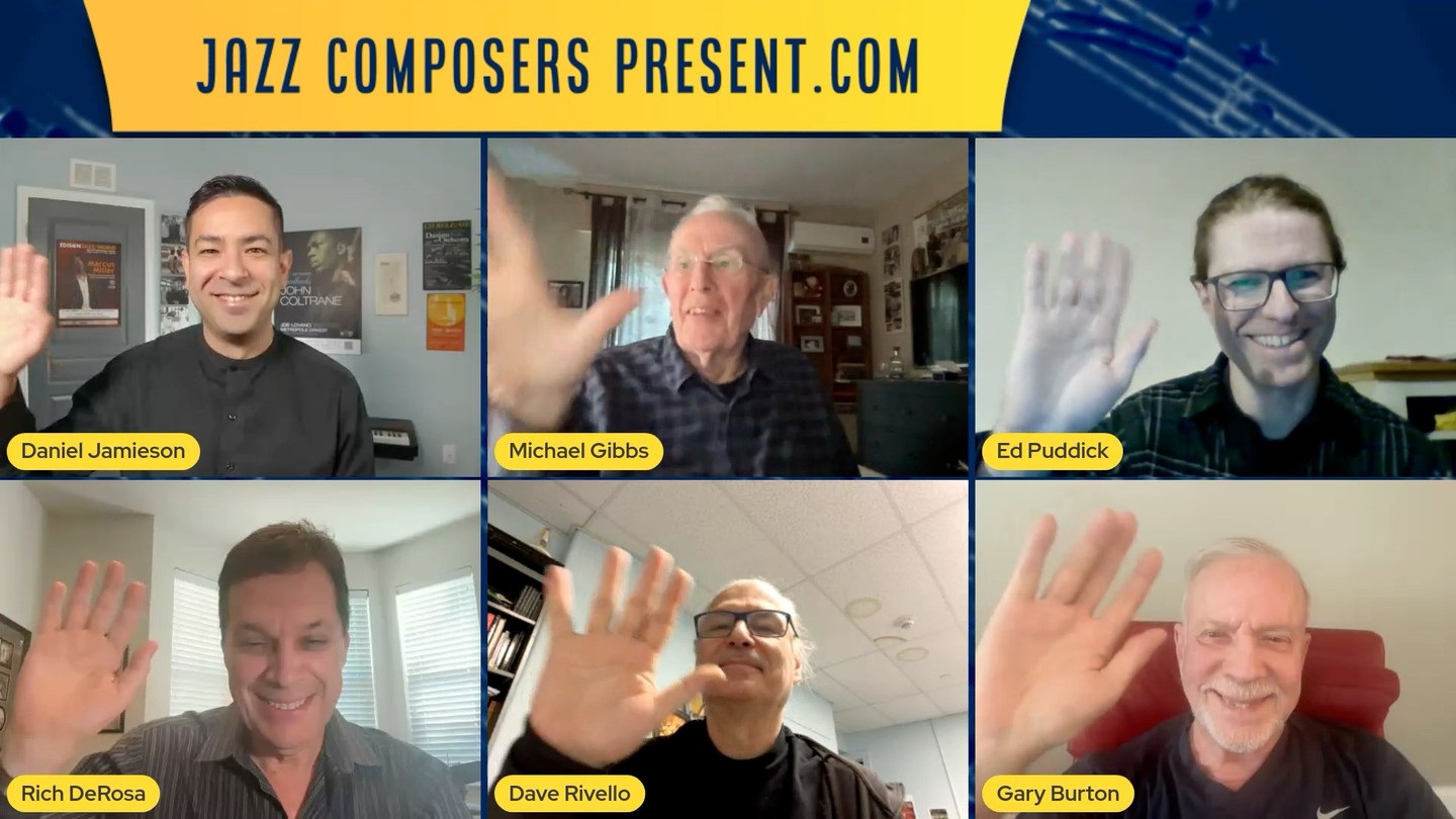 Thanks to everyone who tuned in to watch our Roundtable celebrating the Music of Michael Gibbs, presented in collaboration with the Royal Birmingham Conservatoire @royalbirmcons @mybcu and our incredible panel - Ed Puddick @ed_puddick_comp_arr, Richard DeRosa, Dave Rivello, Gary Burton, and Michael Gibbs himself!
The Roundtable can be watched via the Livestreams page of our website and will remain free and open to the public through Friday, December 12th! https://www.jazzcomposerspresent.com/livestreams
#roundtable #michaelgibbs #mikegibbs #royalbirminghamconservatoire #bcu #edpuddick #richderosa #daverivello #garyburton #coreteam #listeningsession #listeninghang #jazz #jazzcomposition #jazzcomposer #jazzcomposerspresent #composer #arranger #composition #arranging #compositions #masterclass #jazzmusic #lesson #minilesson #learnjazz #musician #music #bigband #nomusicnolife
@rbcjazz_eastsidejazzclub @rbccomposition