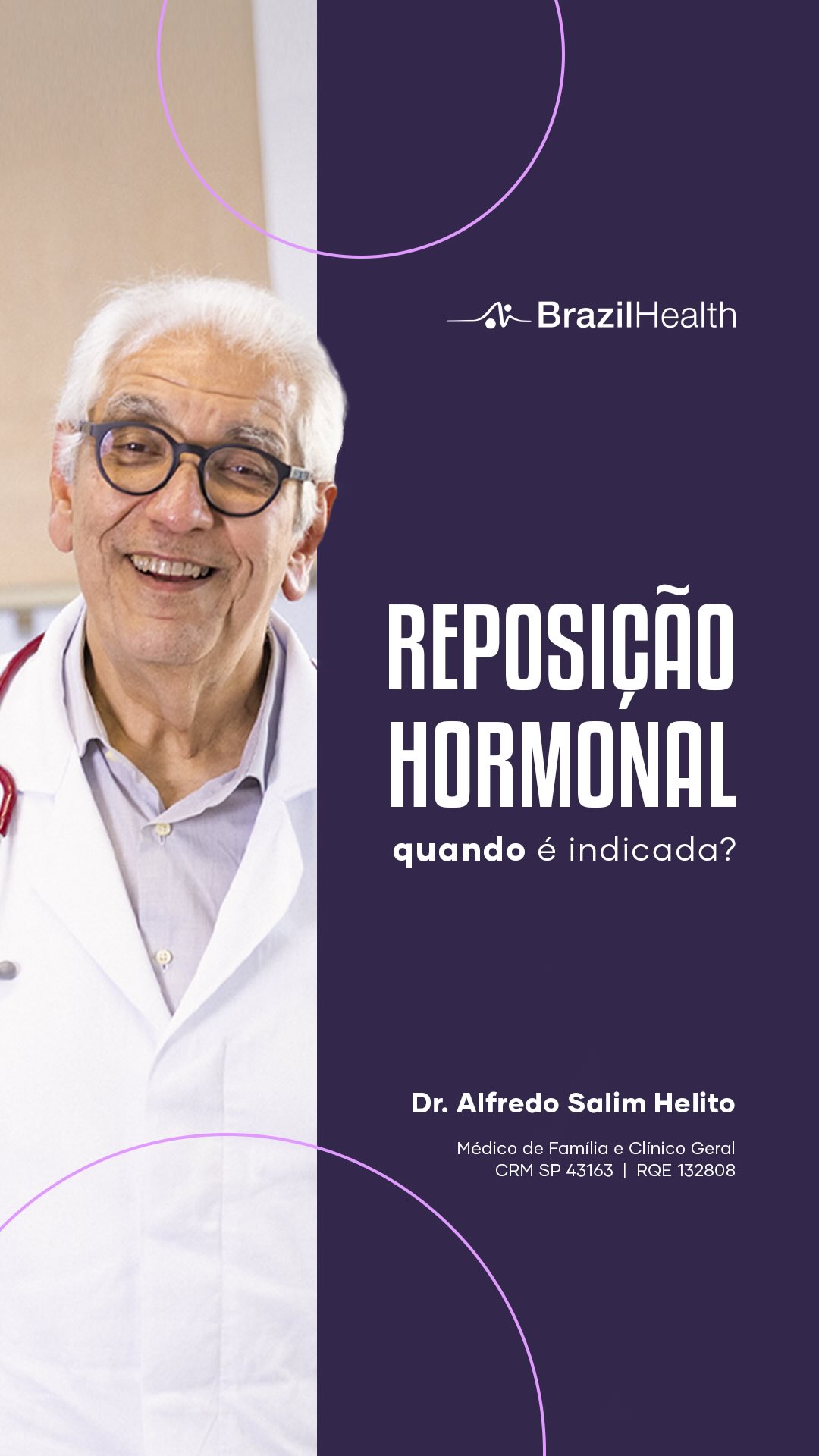 Reposição hormonal: necessidade clínica ou busca pela estética?
O tema gera debate, mas a indicação médica deve ser criteriosa. Neste vídeo, o Prof. Dr. Alfredo Salim Helito expõe sua opinião clínica sobre o assunto: quando a reposição é fundamental para a qualidade de vida e quando ela se torna um risco desnecessário.
Um alerta importante para quem busca tratamentos hormonais apenas com fins estéticos, sem considerar os impactos na saúde a longo prazo.
Assista e entenda os critérios para uma decisão segura.
Prof. Dr. Alfredo Salim Helito
Clínica Médica
CRM SP 43163 | RQE 132808
#ReposicaoHormonal #Hormonios #SaudeXEstetica ClinicaMedica BemEstar Saude DrAlfredoSalim