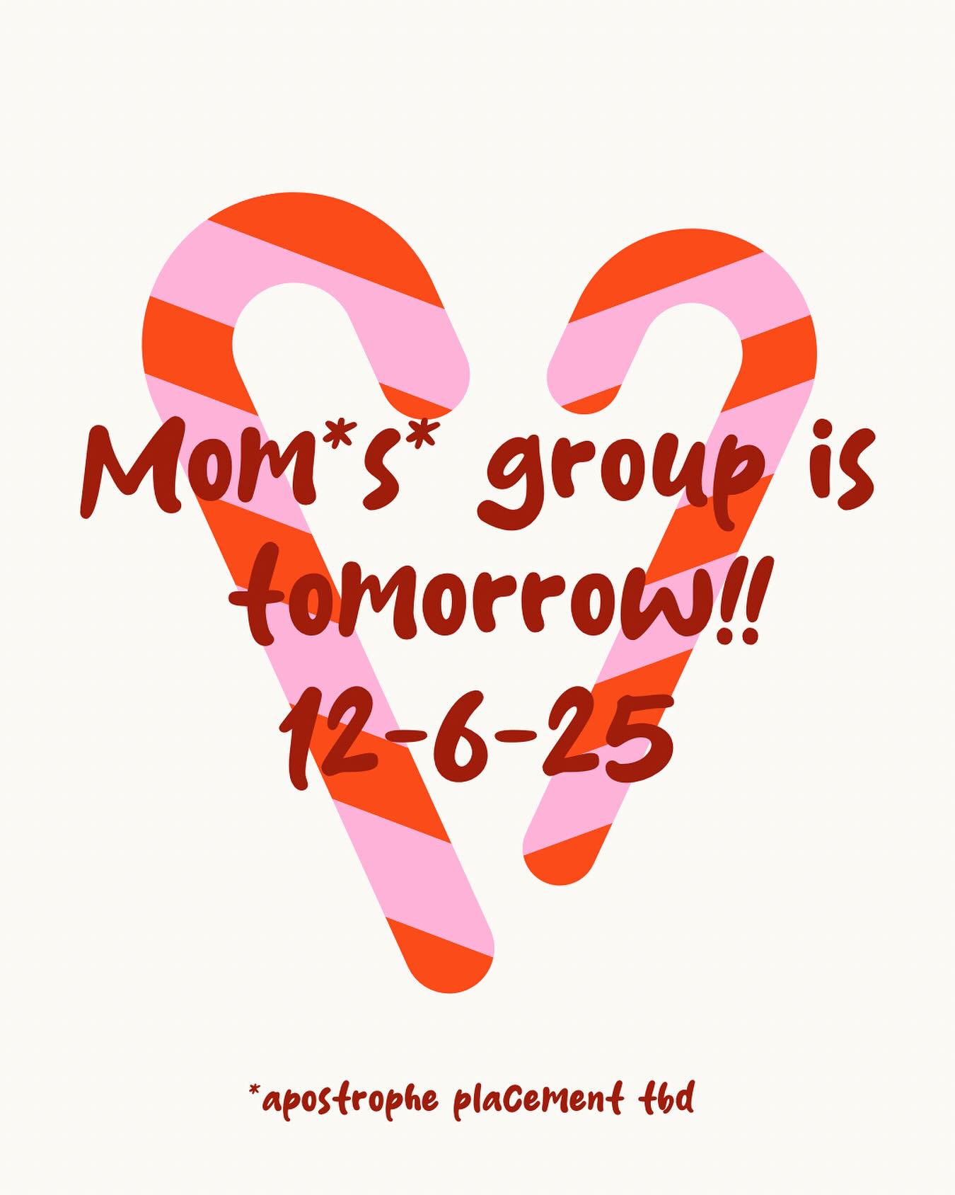 Moms,
Join us tomorrow for your / our group :)
@socialmediumclarkston
10:00AM