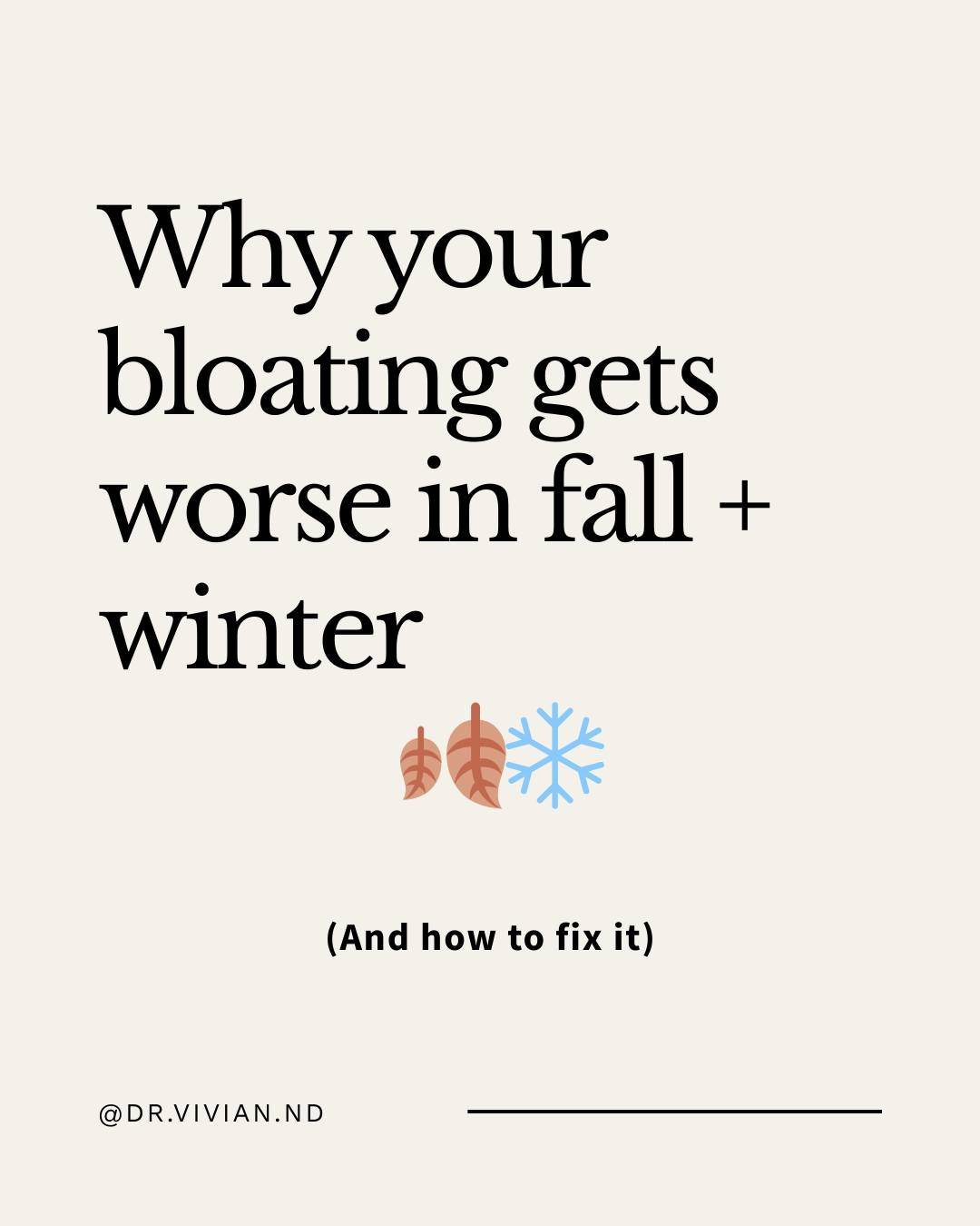 En otoño e invierno es normal que tengas más hinchazón, estreñimiento o indigestión.
El frío pone la digestión más lenta, el estrés de las fiestas baja el tono vagal, y las comidas más pesadas caen más fuerte en el estómago.
Para ayudarte:
✨ Come más comida caliente y cocida
✨ Elige carbohidratos suaves: arroz jazmín/basmati y pan sourdough
✨ Camina y mueve el cuerpo aunque sea un chin cada día
✨ Usa apoyo digestivo si lo necesitas: amargos digestivos, enzimas pancreáticas, glicinato de magnesio
Tu digestión no está fallando… está reaccionando a la temporada.
#saludintestinal #digestion #guthealth #orlandofl #fall #winter #invierno
