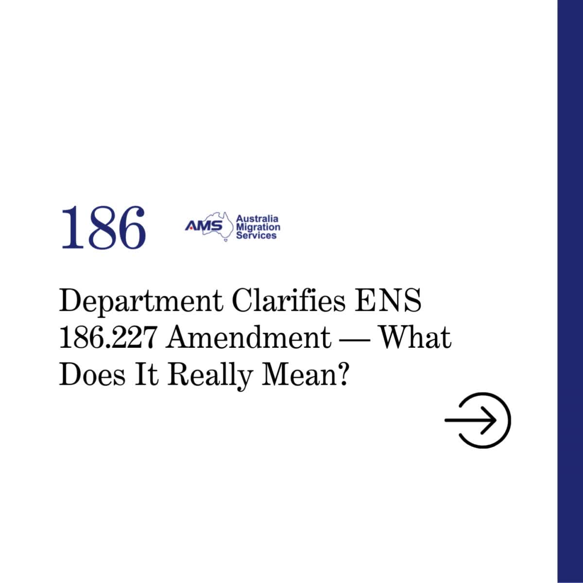 Department Clarifies ENS 186.227 Amendment — What Does It Really Mean?
⭐ 📌 Holiday Closure Reminder
We will be closed from 19 December to 4 January.
No consultations will be available during this period.
If you have any of the following, please book your consultation next week:
⏰ Upcoming visa expiry
📄 Urgent migration or documentation needs
🔄 Want to finalise your strategy before year-end
❓ Need guidance on recent immigration changes
⚠️ Limited appointment slots available
👉 Please secure your booking as soon as possible!
#AustraliaMigration #australiamigration #australiamigrationnews #australiaimmigration #australiaimmigrationnews #australiaimmigrationupdate #australiaimmigrationexperts #australiaimmigrationconsultant #australiaimmigrationconsultancy #employersponsorship