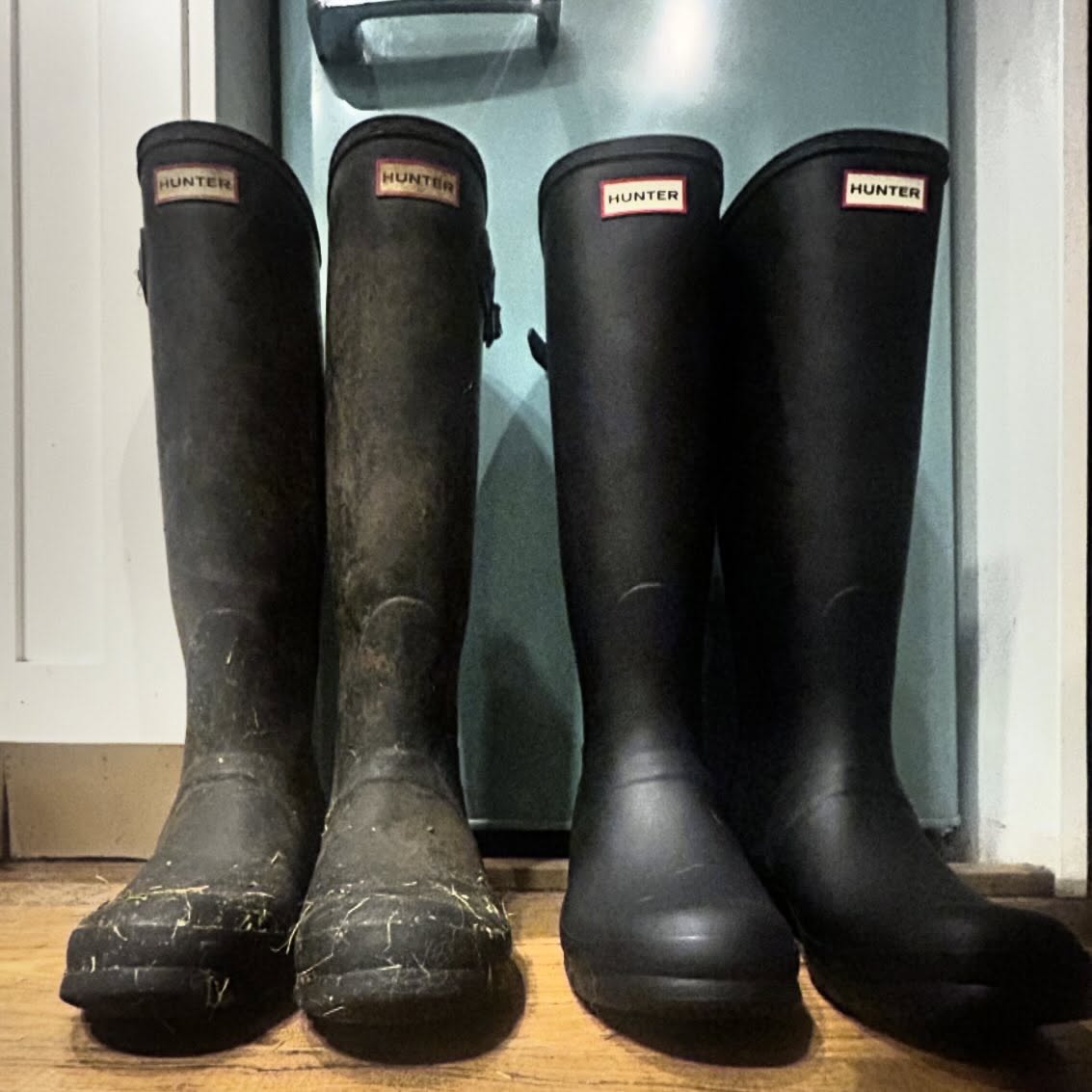 I wear rubber boots 15 to 20 days a month. I keep wearing out and re-buying the same ones. These are the fourth pair.
Is this awesome personal style or should I try to be hotter?
#gumbootnation