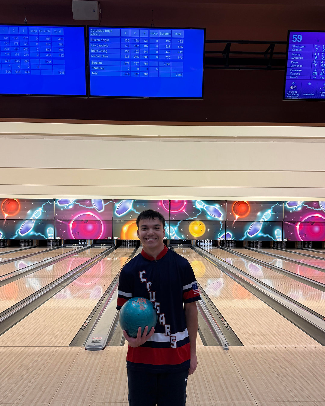 🏆 Huge shoutout to our captain, Michael Sims, for rolling Coronado's first perfect game in 15 years! 🎳 This win is a testament to hard work and dedication. #Bowling #PerfectGame #Coronado