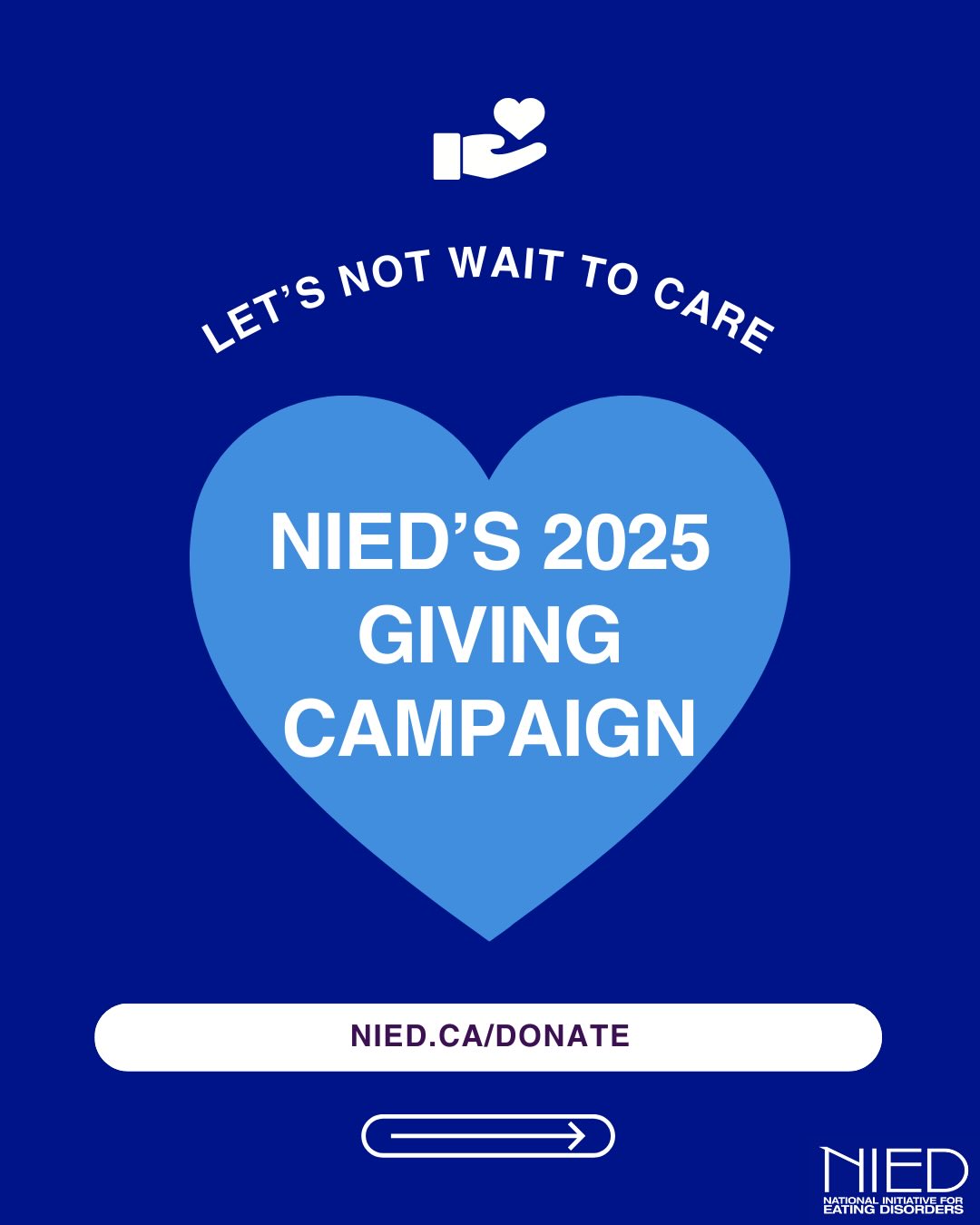 Weāre in the middle of our 2025 giving campaign! š«¶
Here is some important information about what we offer, what we strive for as well as where donations will be going.
Your support allows us to continue to offer free programs and groups for caregivers and loved ones of those affected by eating disorders.
If you want to make a donation, please visit NIED.ca/donate!
Every contribution makes a difference, letās not wait to careš