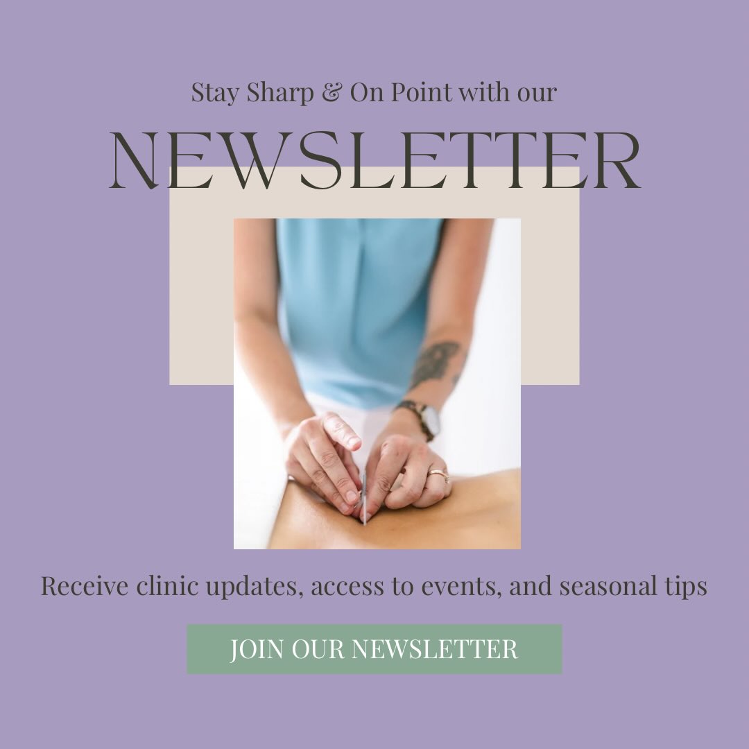 Our December newsletter just dropped ❄️
🔗 in bio if if you want to stay sharp and on point with us (acupuncture puns absolutely intended 🤭). Sign up for clinic updates, event access, Thorne discounts, and seasonal tips to stay healthy, breathe easy, and live fully year round.